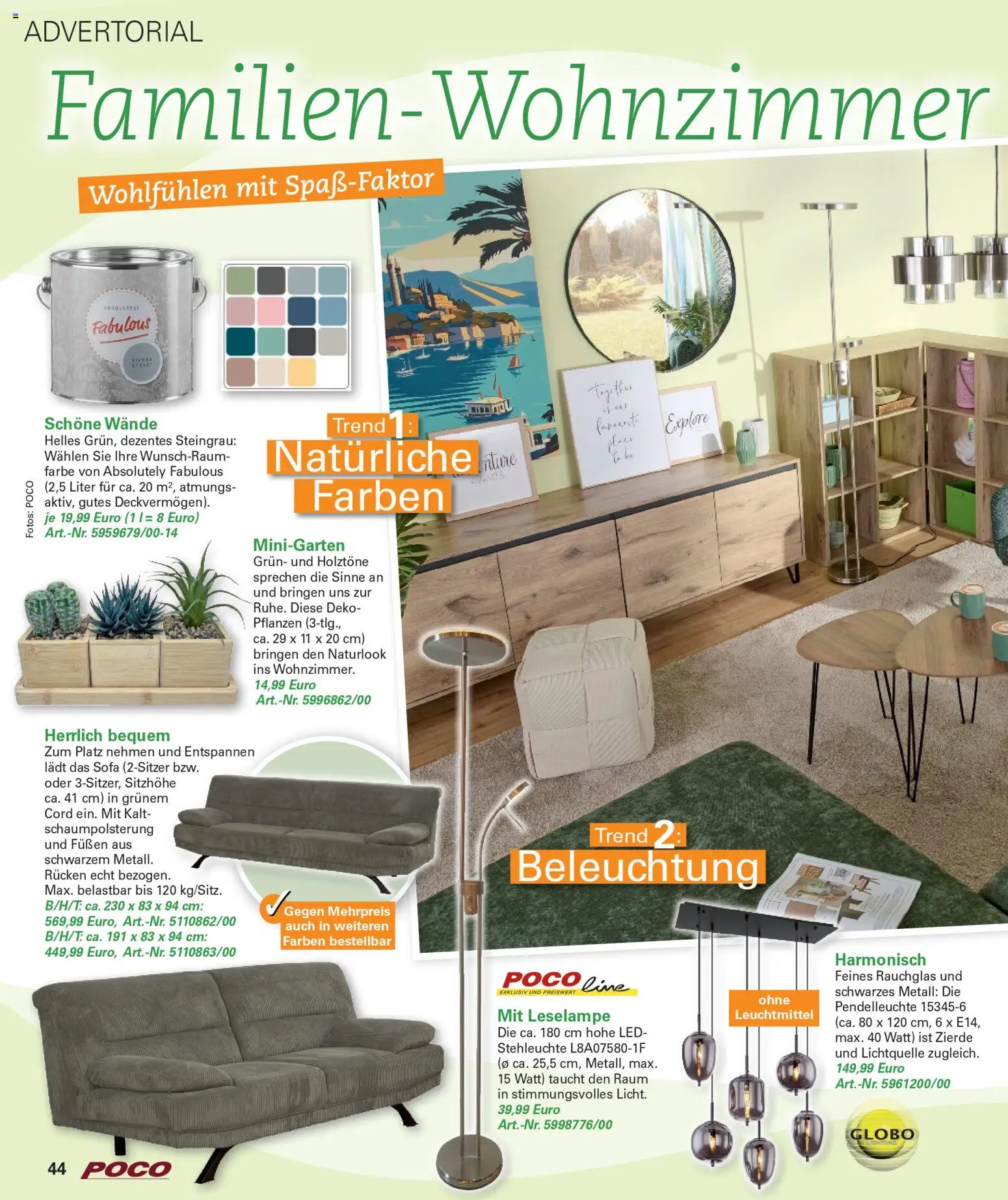 Poco Wohnwelt Winter 2025 – gültig ab 01.12.2025 | Seite: 44 | Produkte: Sofa