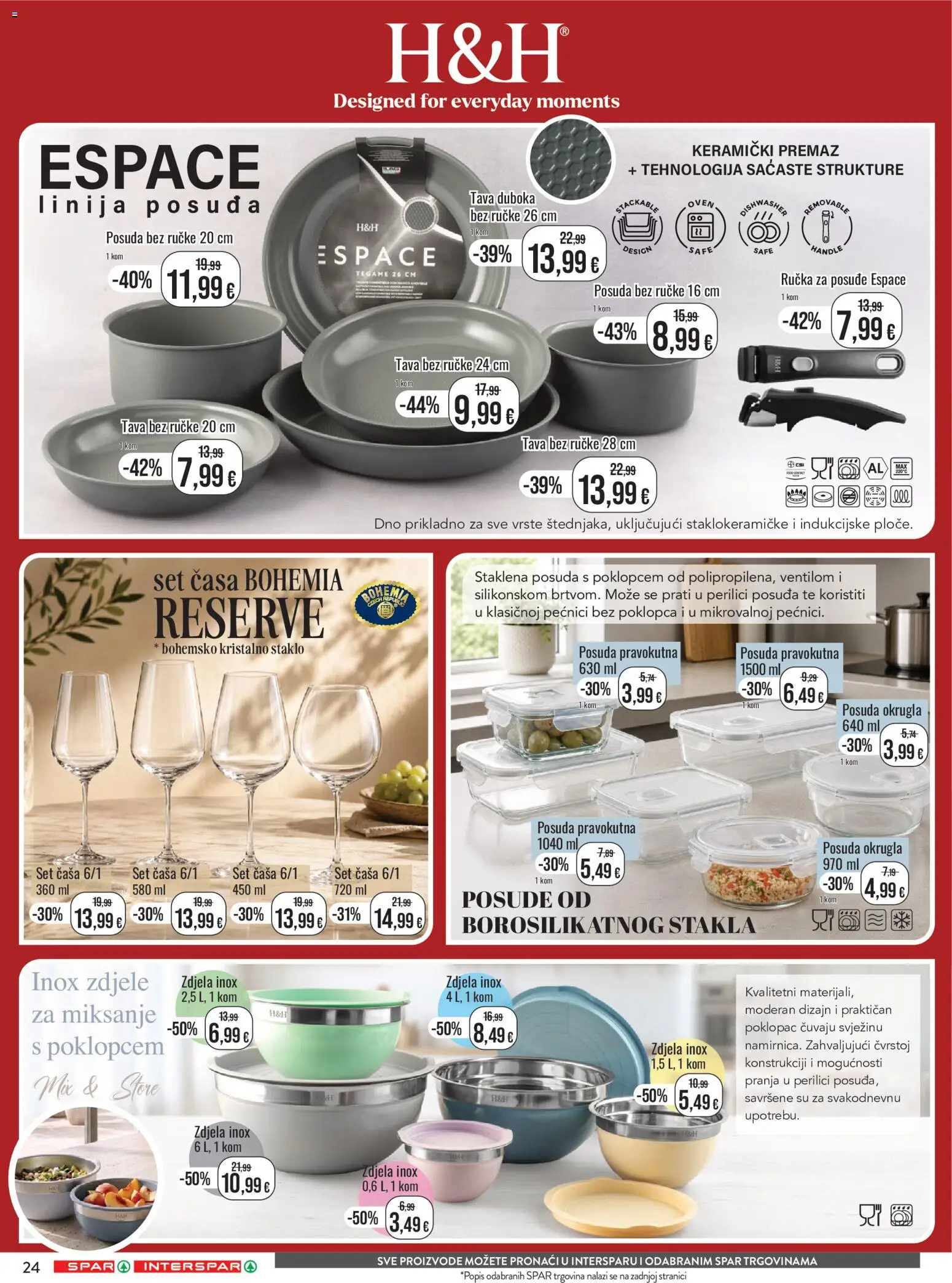 Spar katalog | vrijedi od 12.08.2026 | Stranica: 38 | Proizvodi: Tava, Posuđe, Staklo, Zdjela