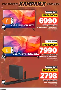 Power erbjudanden - Förhandsvisning av reklamblad från butik Power aktuell från 21/09/2026 | Sida: 8 | Produkter: Soundbar, Tv