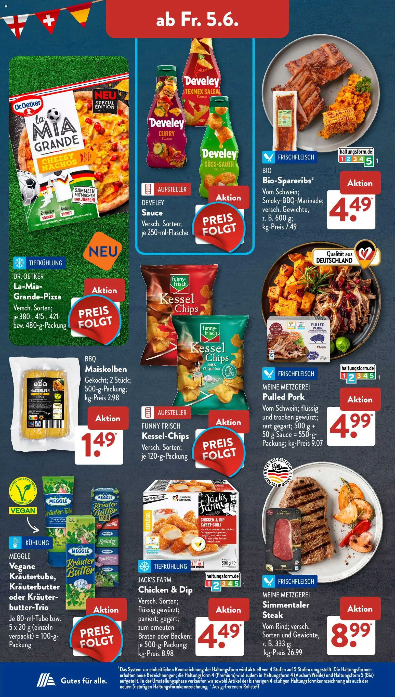 Aldi Süd Prospekt 	 – gültig ab 01.06.2026 | Seite: 14 | Produkte: Butter, Knoblauch, Socken, Chips