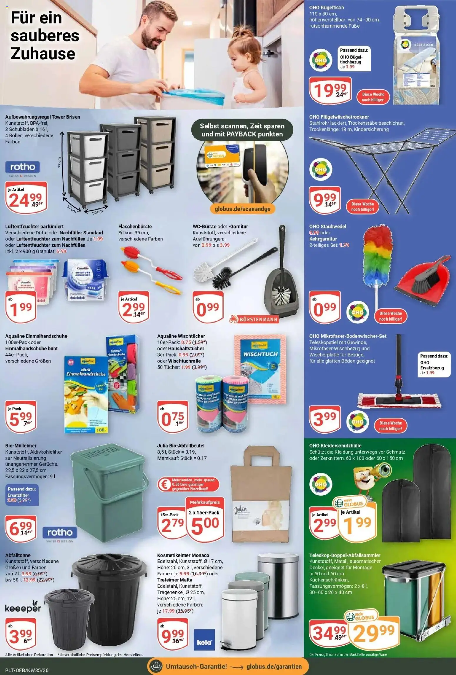 Globus Prospekt Plattling (ab 24.08.2026) » Angebote online | Seite: 18 | Produkte: Handschuhe
