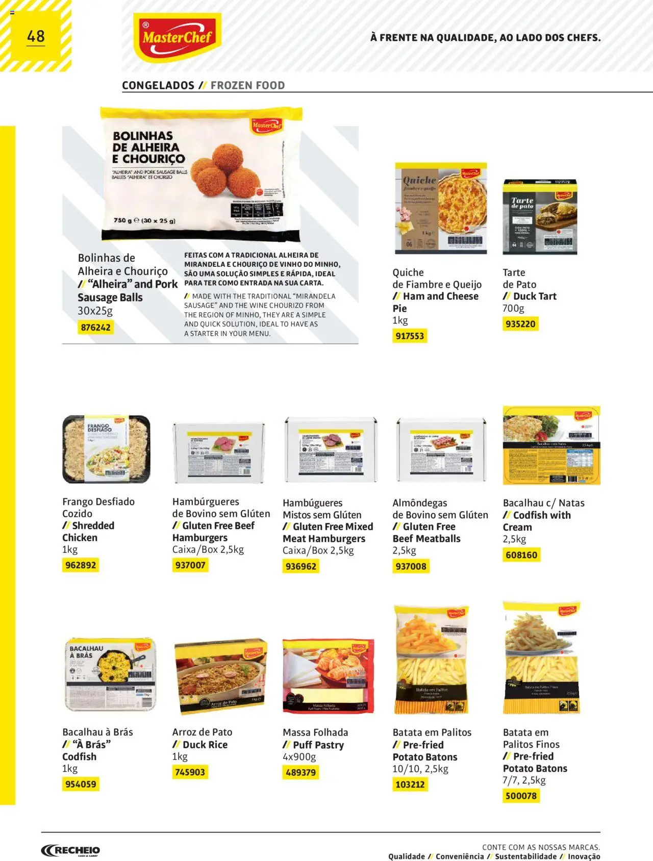 Recheio AS NOSSAS MARCAS │ válido de 19/12/2023 | Página: 48 | Produtos: Bacalhau, Puff, Queijo, Chouriço
