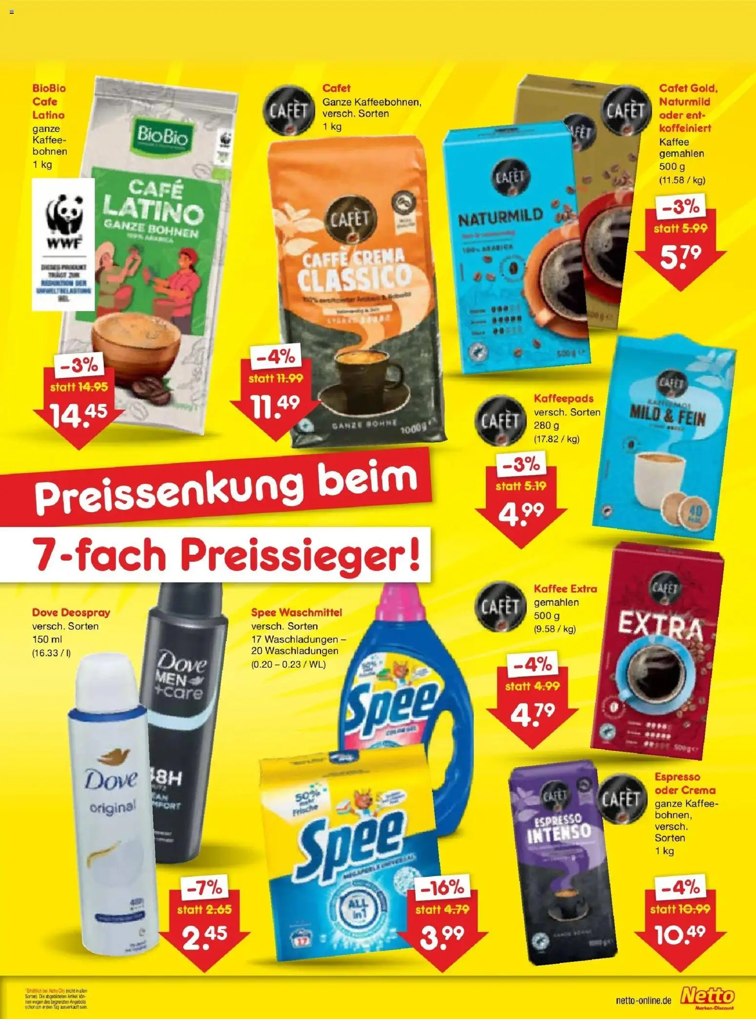 Netto Marken-Discount - Netto: Wochenangebote – gültig ab 05.07.2026 | Seite: 5 | Produkte: Kaffeepads, Kaffee, Spee, Waschmittel