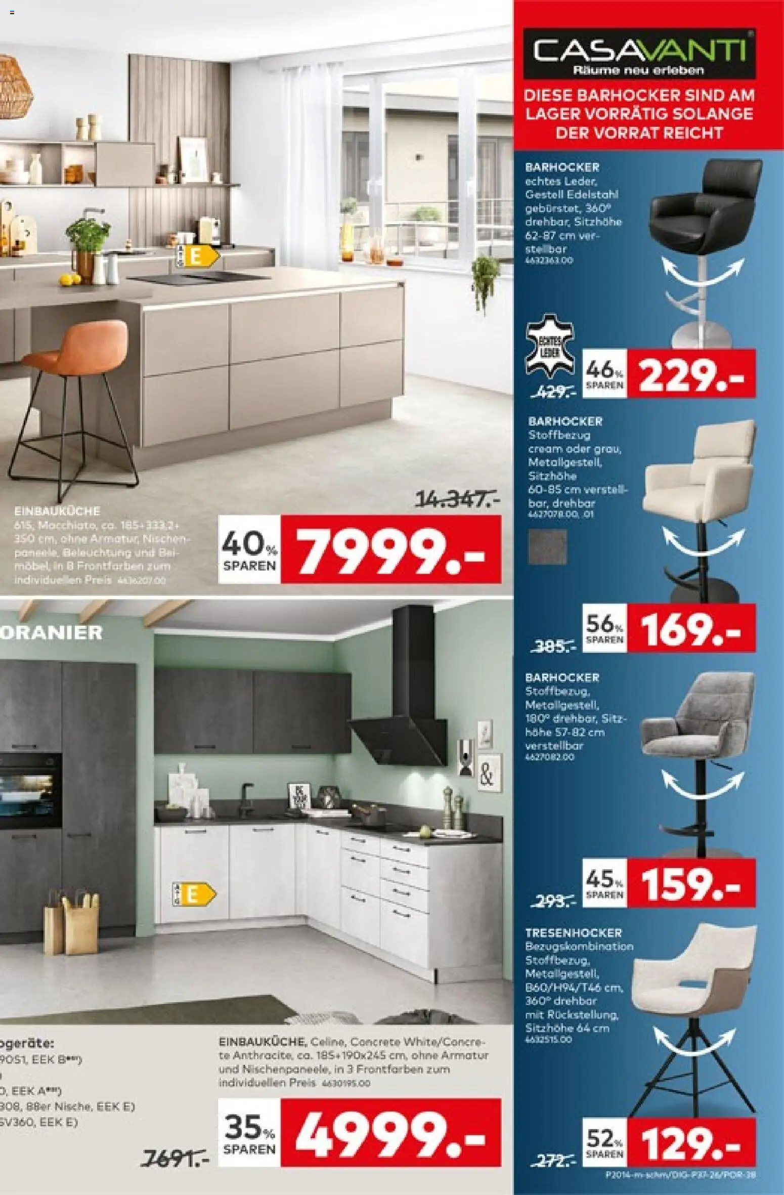 Porta! Prospekt – gültig ab 12.10.2026 | Seite: 9 | Produkte: Einbauküche, Barhocker, Armatur