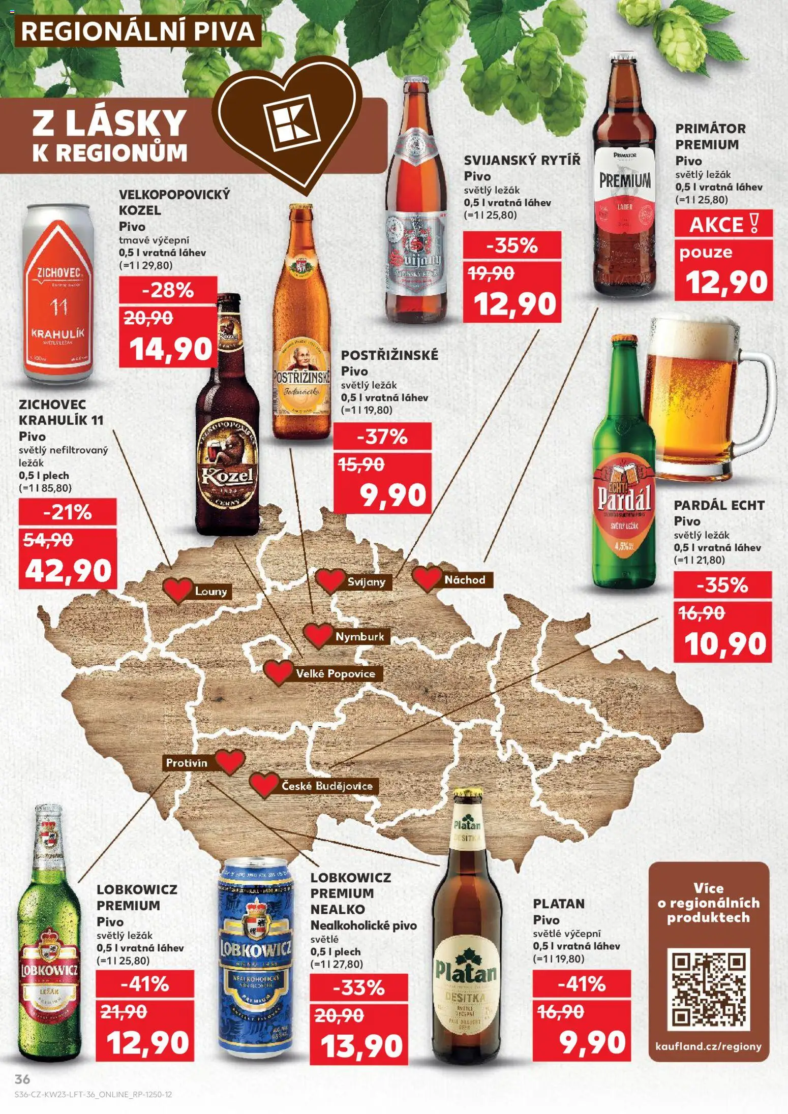 Kaufland leták - Praha 4 od 03.06.2026 | Strana: 36 | Produkty: Pivo, Kozel, Nealkoholické pivo, Kozel 11