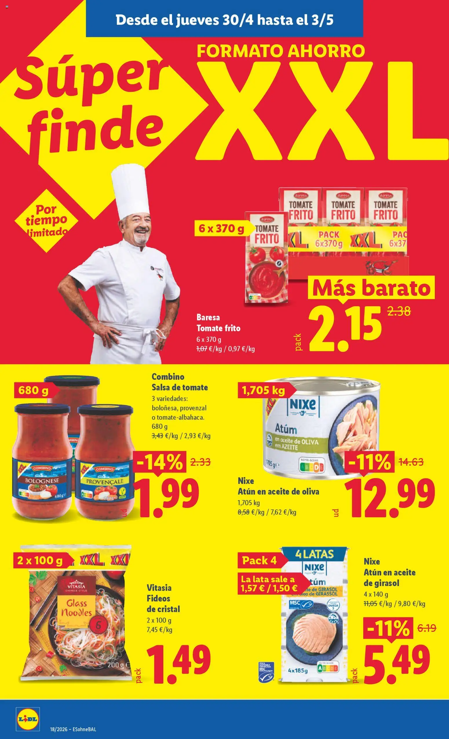 Lidl folleto │ válido desde el 27.04.2026 | Página: 36 | Productos: Aceite, Salsa de tomate, Aceite de oliva, Aceite de girasol