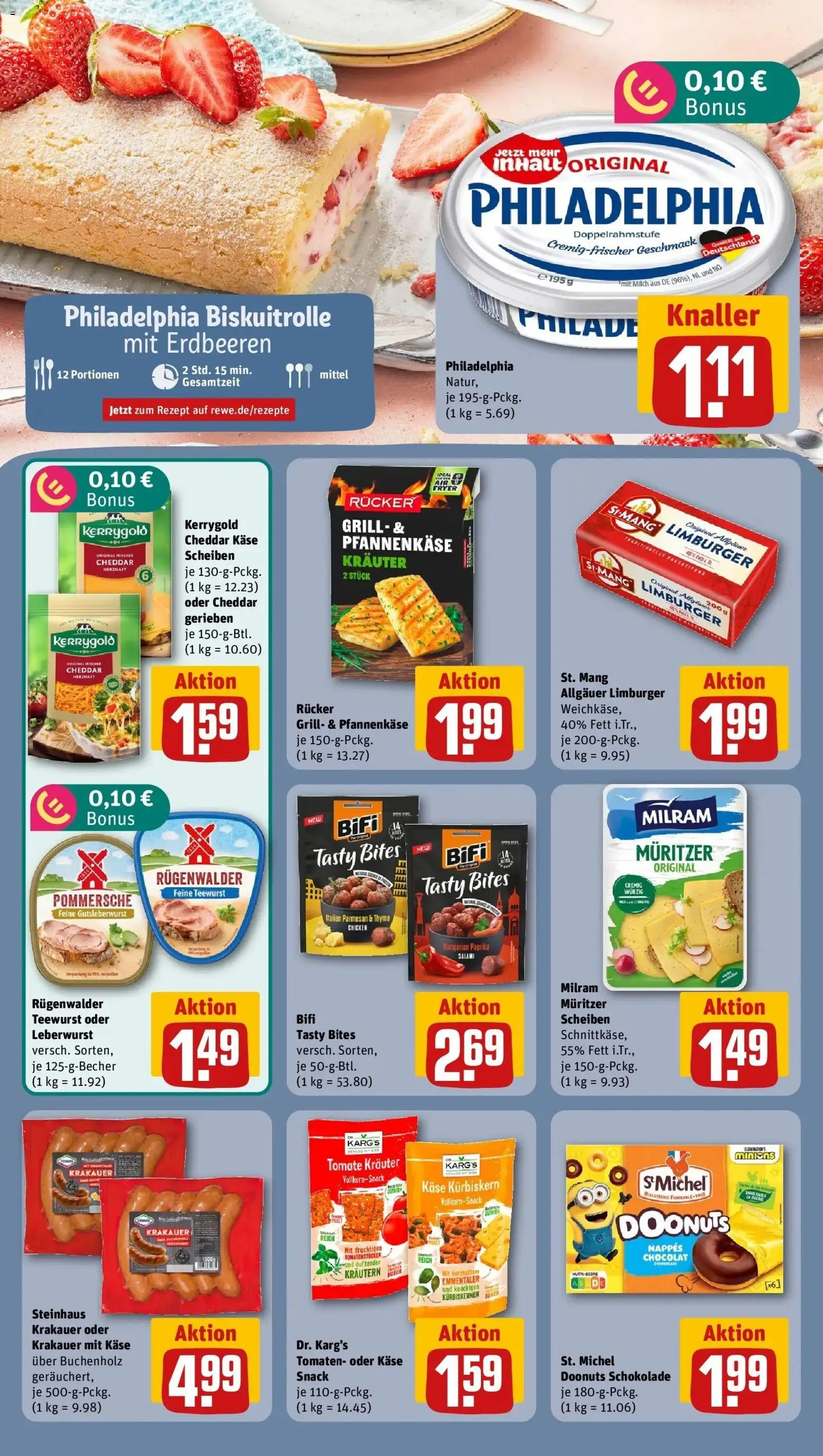 Rewe Prospekt Rüsselsheim – gültig ab 13.07.2026 | Seite: 12 | Produkte: Milch, Käse, Schokolade, Erdbeeren