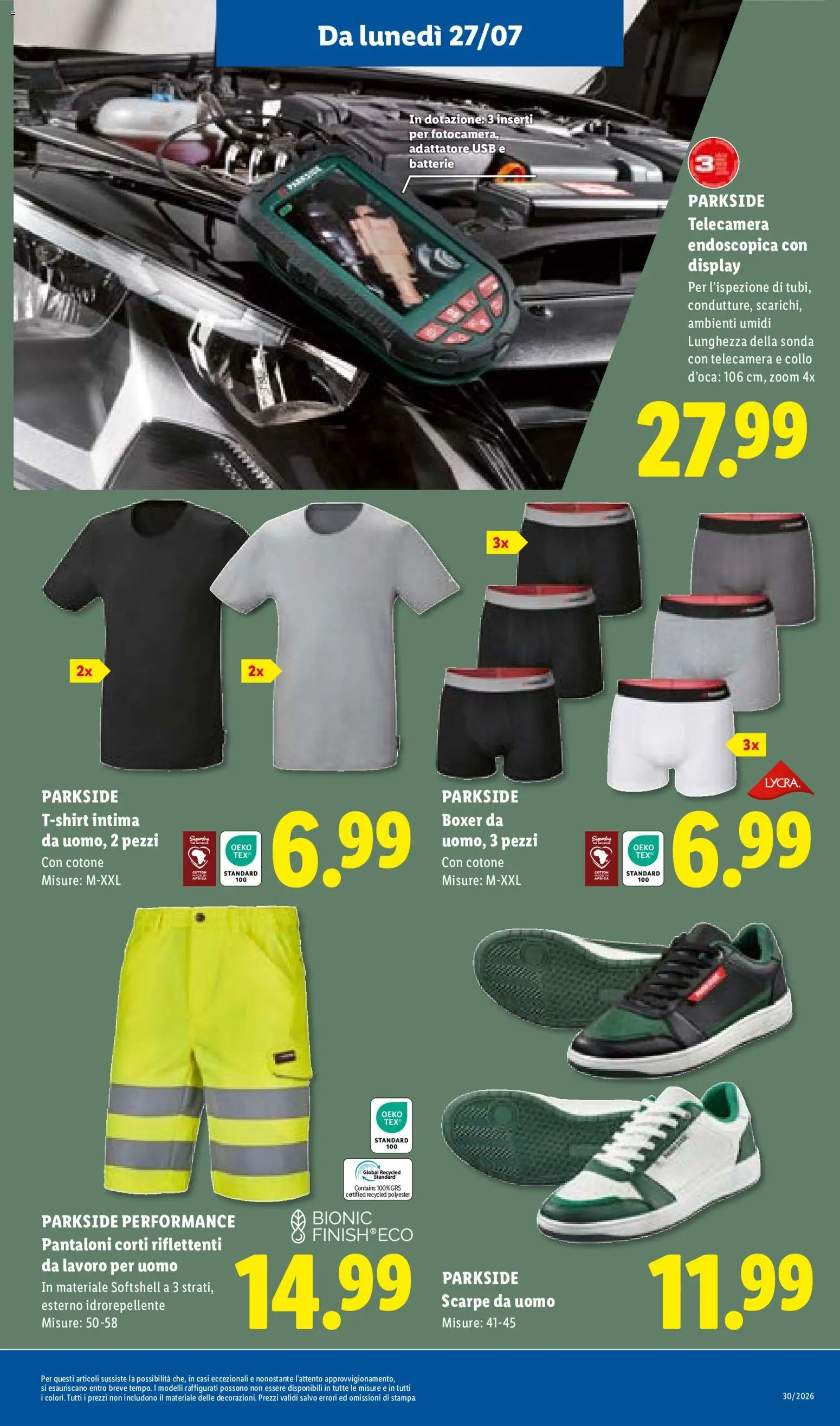 Volantino Lidl del 23/07/2026 | Pagina: 37 | Prodotti: Pantaloni, Boxer, T-shirt, Collo