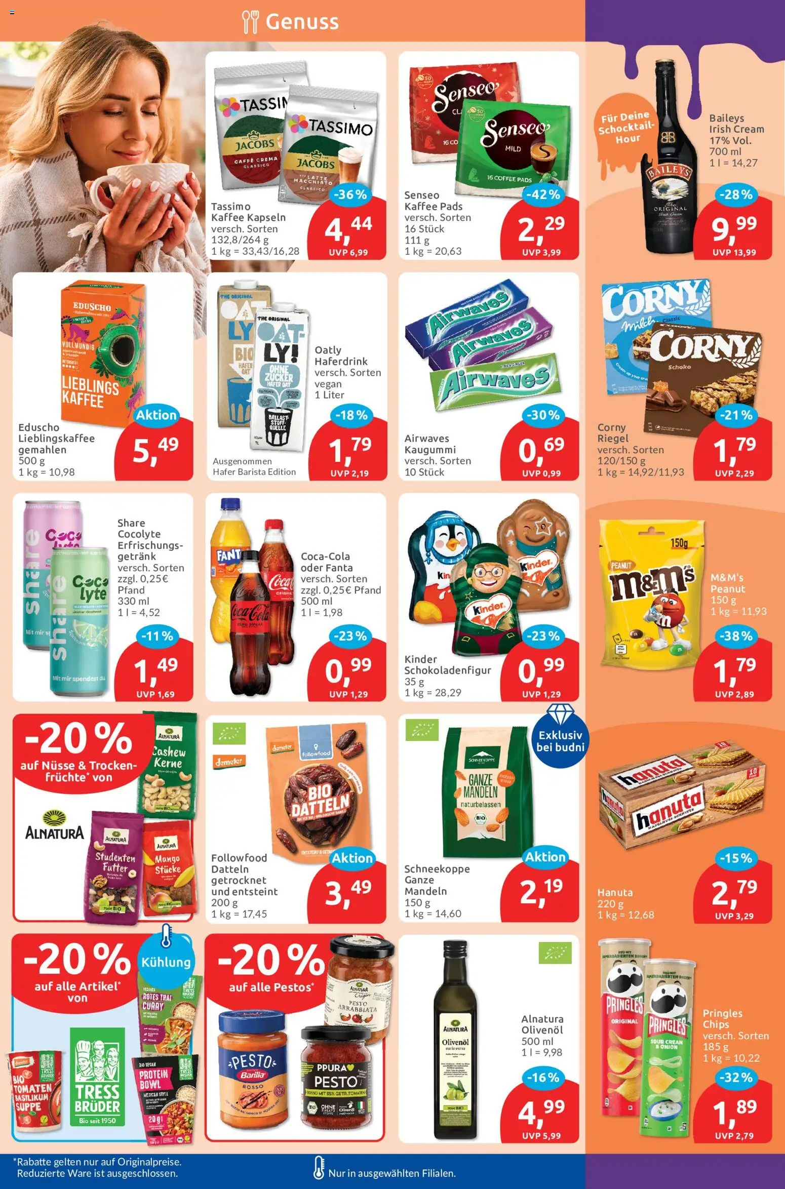 Budni Prospekt – gültig ab 19.10.2026 | Seite: 6 | Produkte: Coca cola, Kaffee, Haferdrink, Baileys