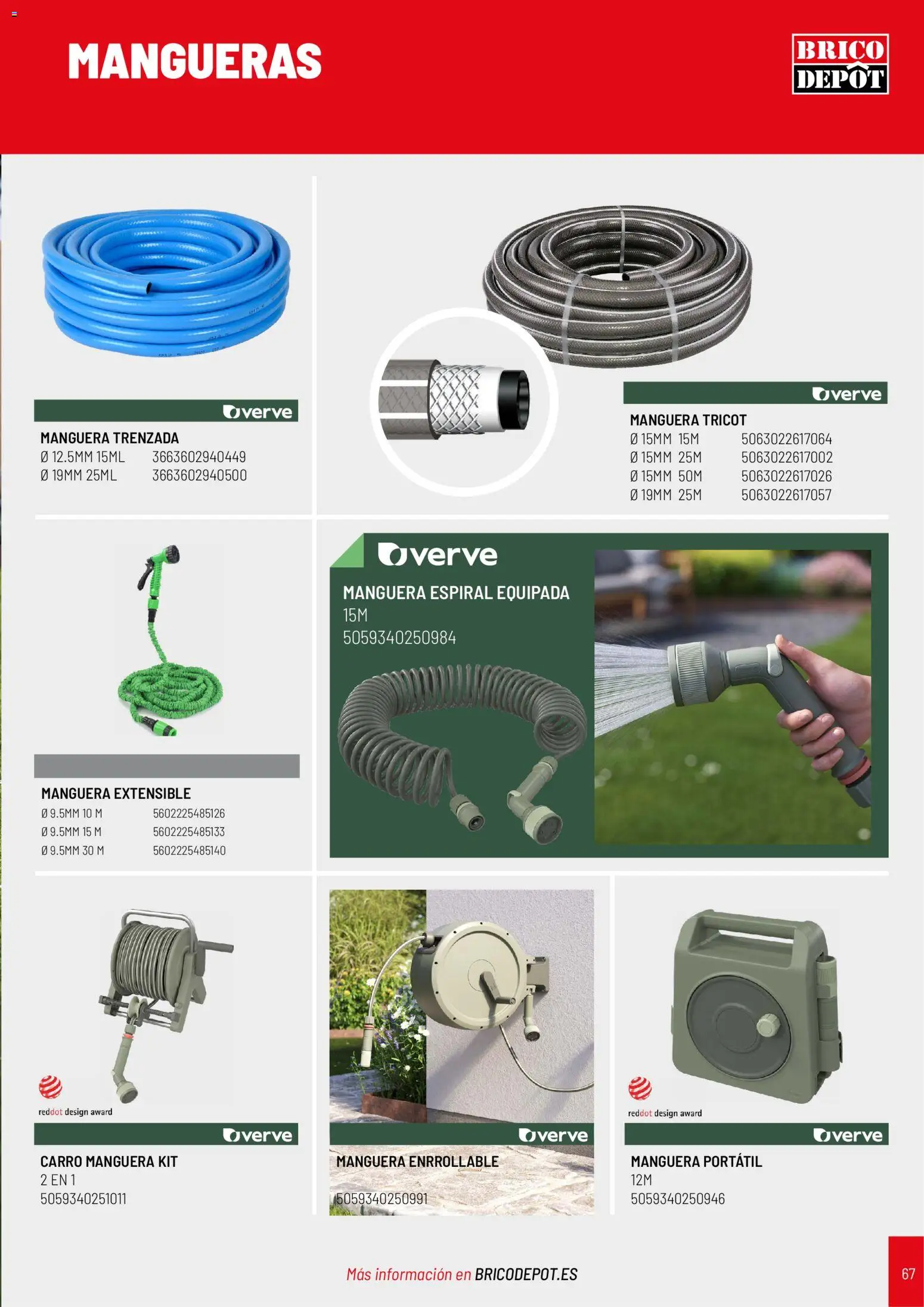 Brico Depôt folleto Jardín 2026 │ válido desde el 02.04.2026 | Página: 67 | Productos: Manguera