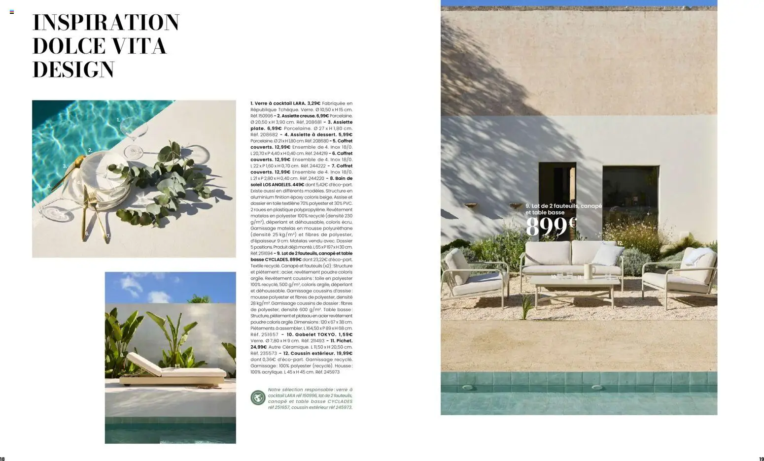 {H1} | Page: 10 | Produits: Plateau, Bain de soleil, Poudre, Table
