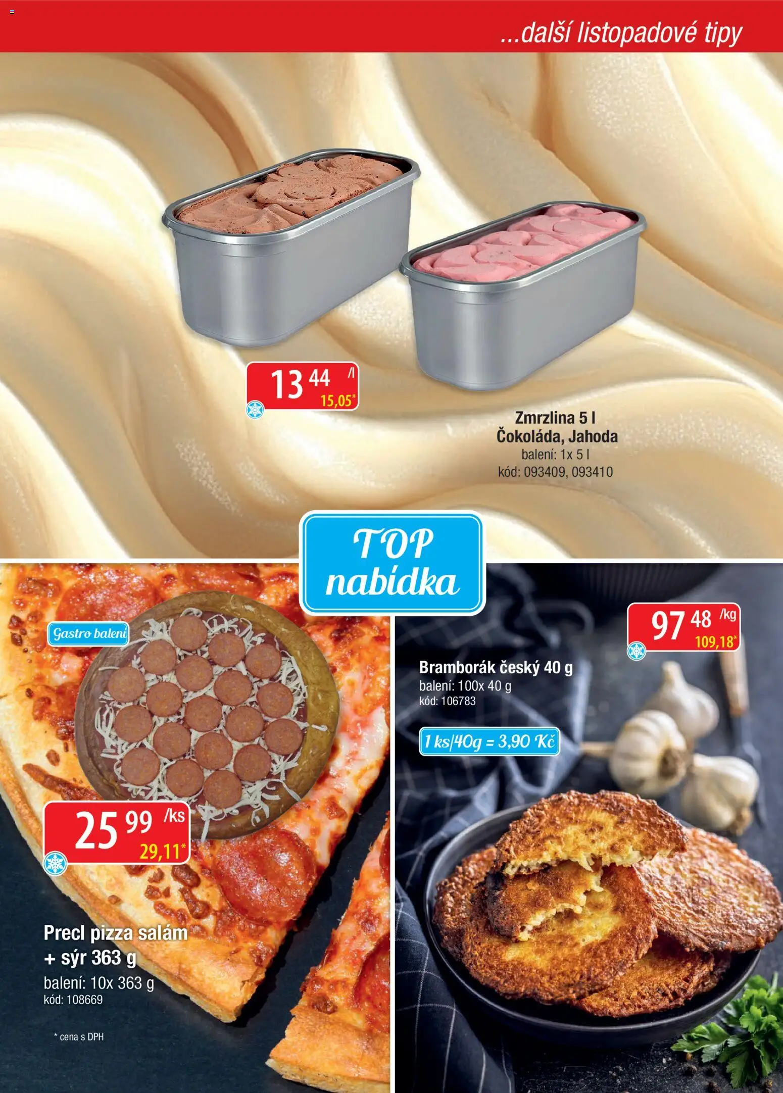 Astur & Qanto leták - Velkoobchod fresh 11/2026 od 01.11.2026 | Strana: 21 | Produkty: Sýr, Salám, Pizza, Zmrzlina