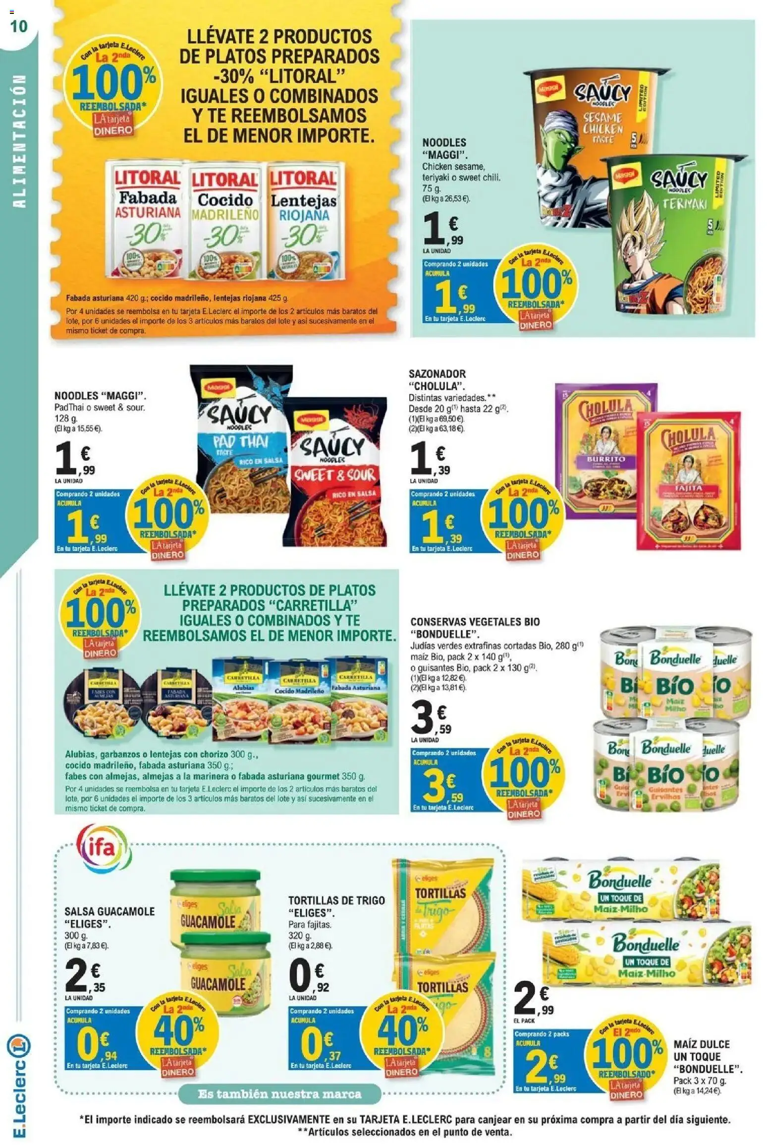 E.Leclerc Megames 2 07/10/2026 - 18/10/2026 | Página: 10 | Productos: Conservas, Judías, Sazonador, Lentejas