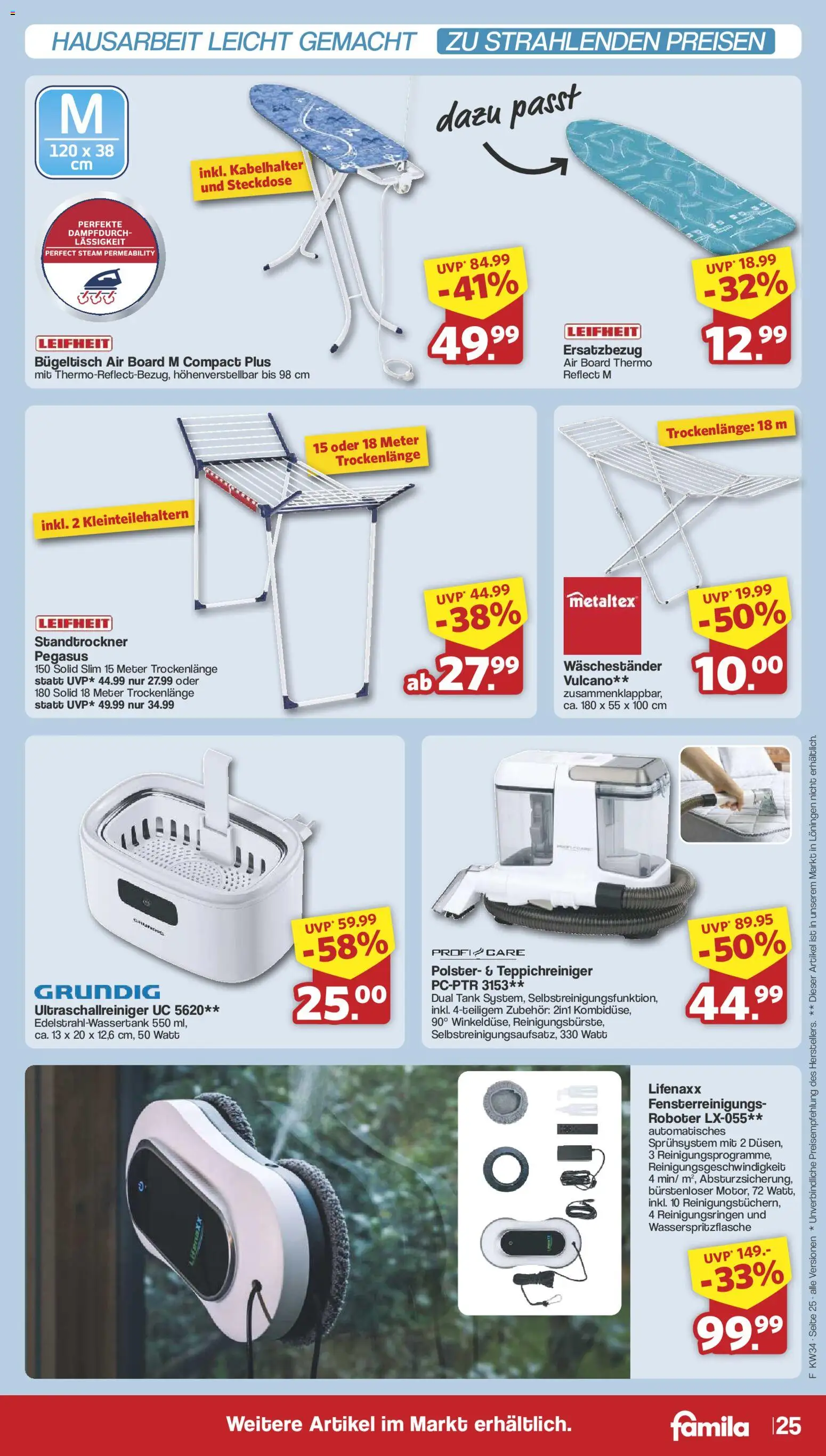 Famila Nordwest Prospekt – gültig ab 17.08.2026 | Seite: 27 | Produkte: Roboter, Steckdose, Waschestander
