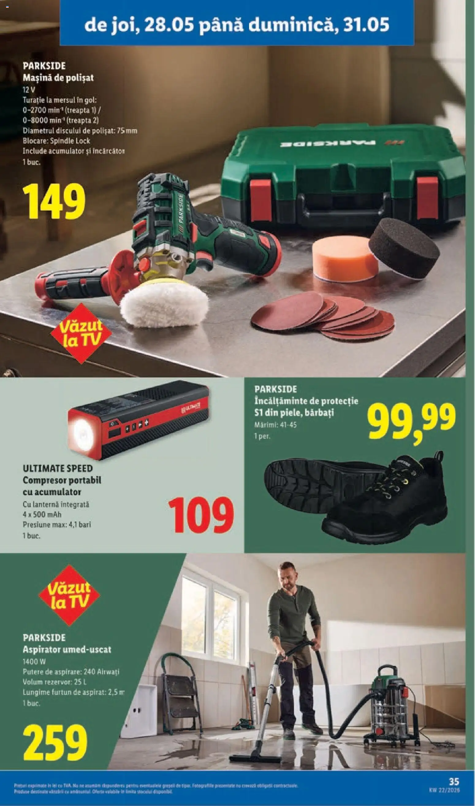 Noul catalog Lidl – valabil de la 25.05.2026 | Pagină: 35 | Produse: Aspirator, Bornoz takımı