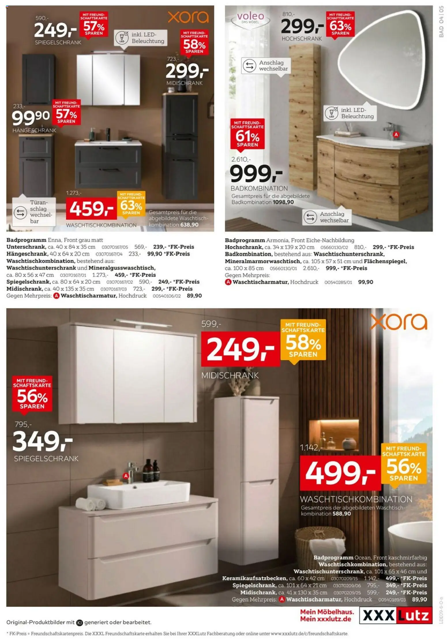 XXXLutz Badzimmertesterinnen und -tester gesucht – gültig ab 29.08.2026 | Seite: 5 | Produkte: Bad, Waschtisch, Hängeschrank, Hochschrank