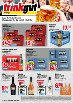 Trinkgut Prospekt Dorfen ab 12.10.2026 gültig
