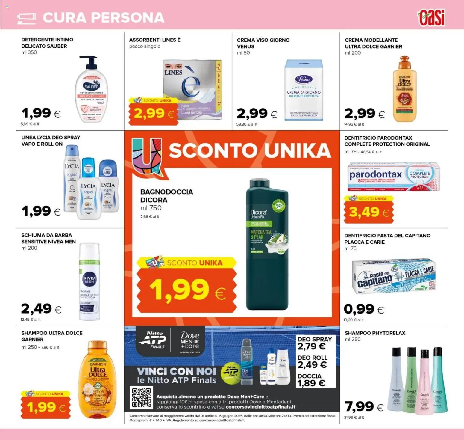 Volantino Oasi del 20.05.2026 | Pagina: 27 | Prodotti: Crema, Crema viso, Intimo, Doccia