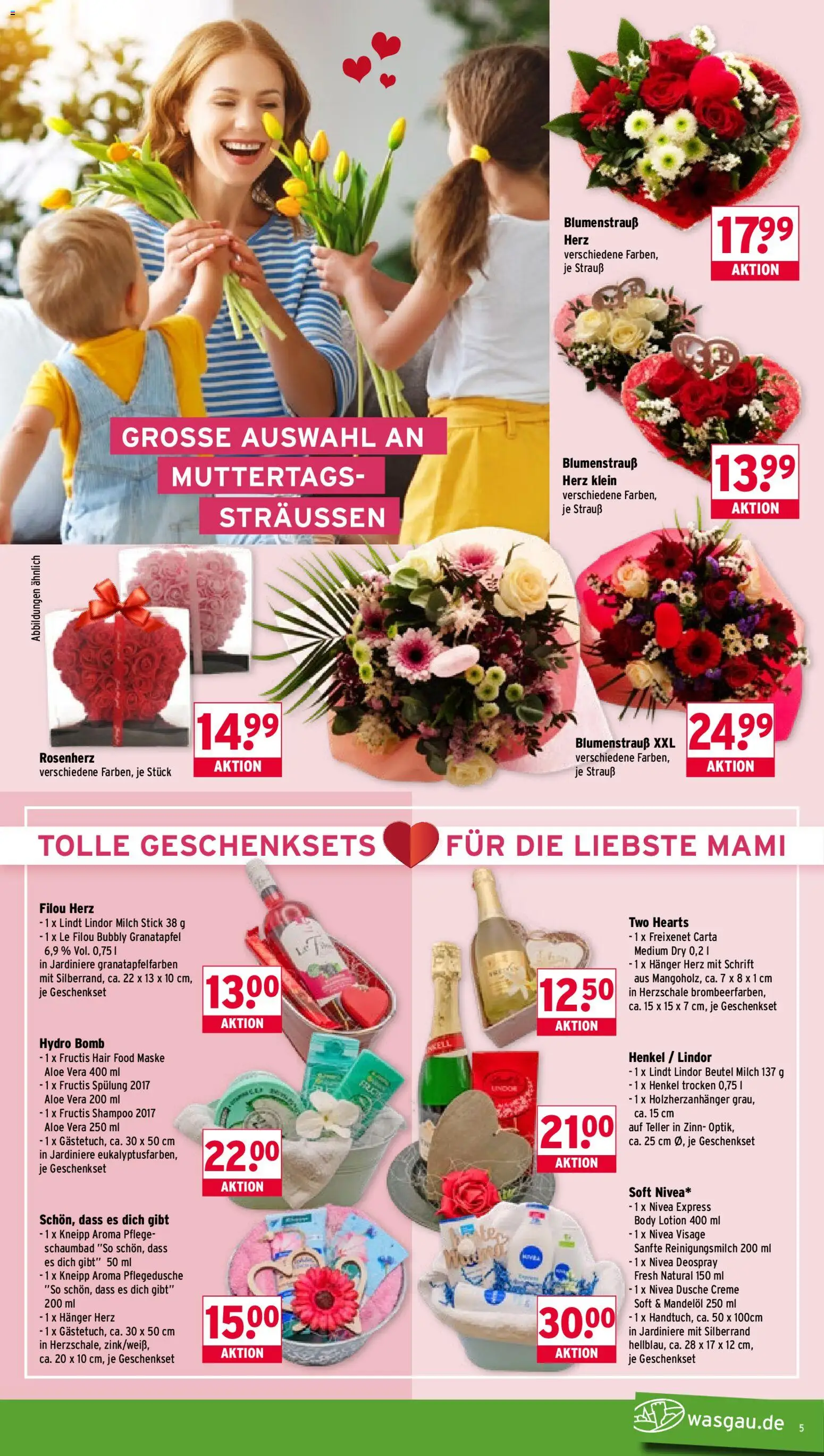 Wasgau Prospekt 	 – gültig ab 04.05.2026 | Seite: 5 | Produkte: Milch, Shampoo, Maske, Body Lotion