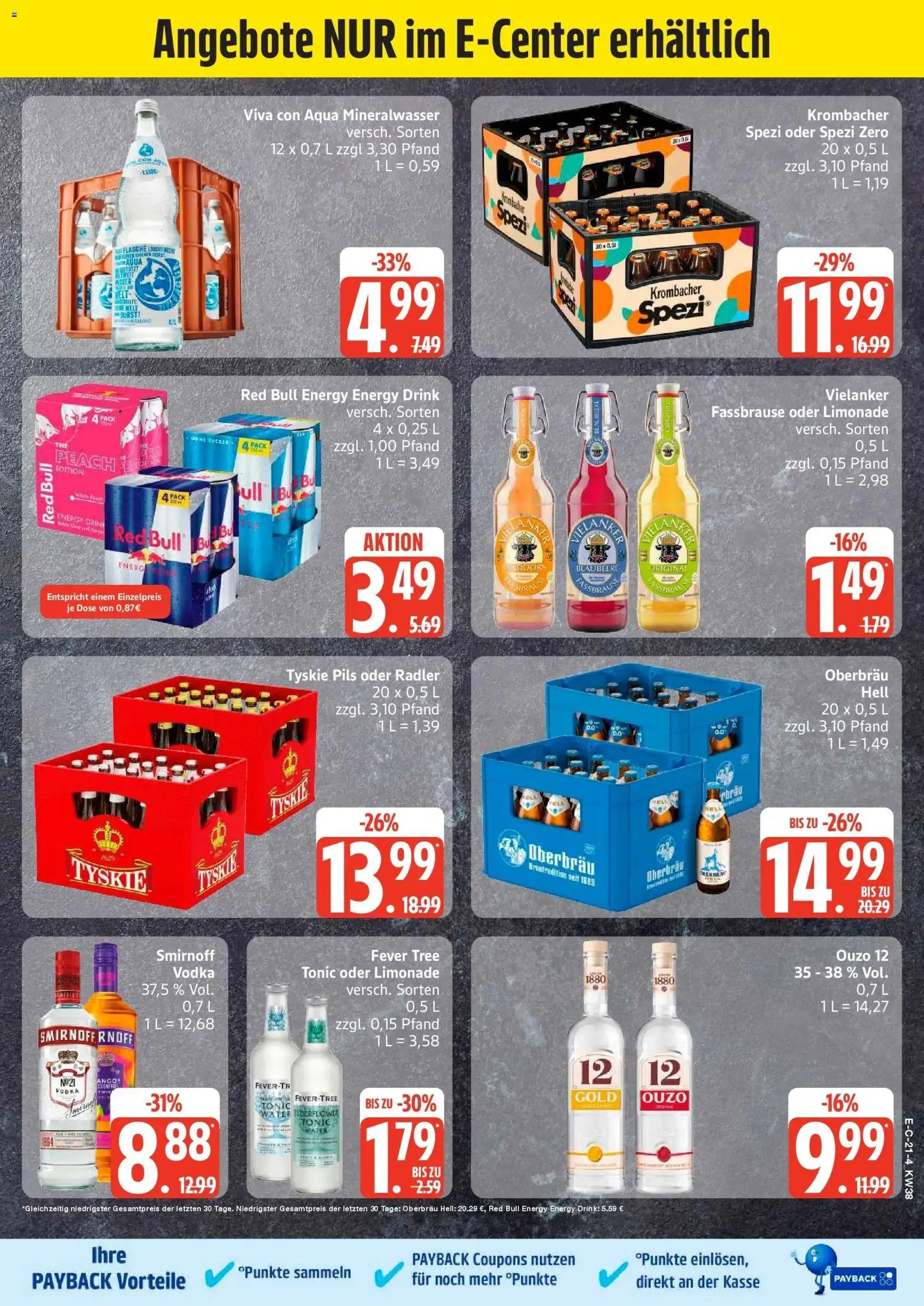 Edeka Prospekt Neuruppin (ab 14.09.2026) » Angebote Online | Seite: 28 | Produkte: Ouzo 12, Red bull, Energy, Limonade