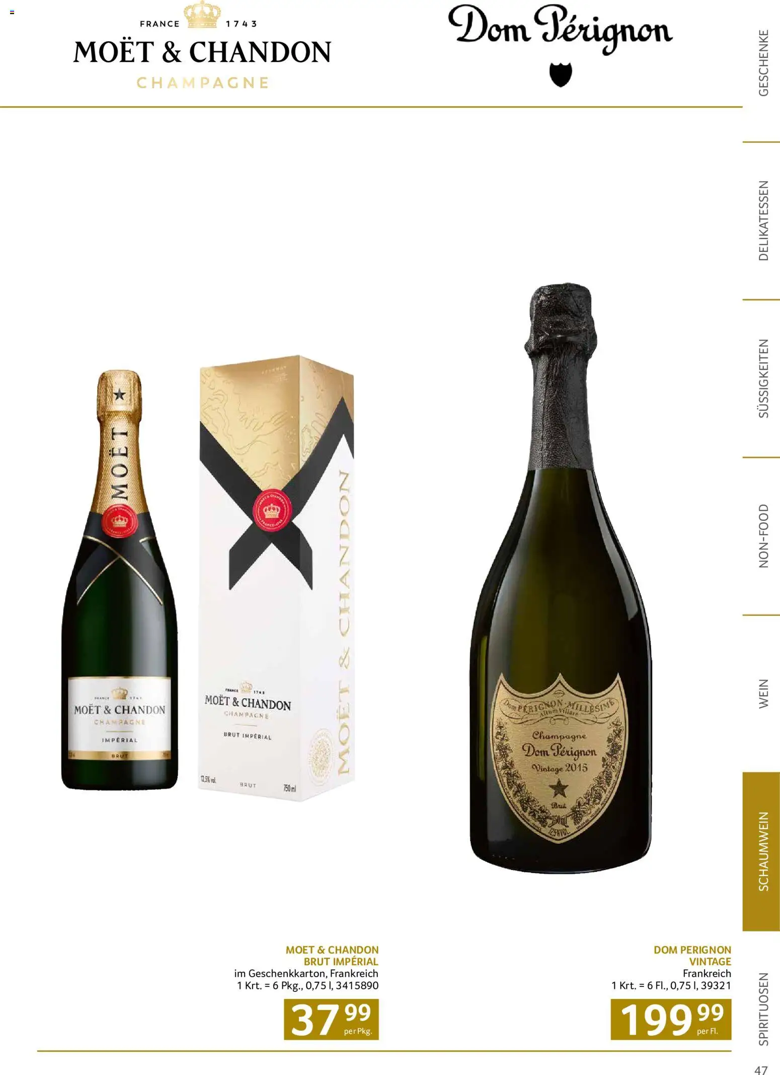 Transgourmet Christmas gültig ab 12.10.2026 | Seite: 47 | Produkte: Süßigkeiten, Wein