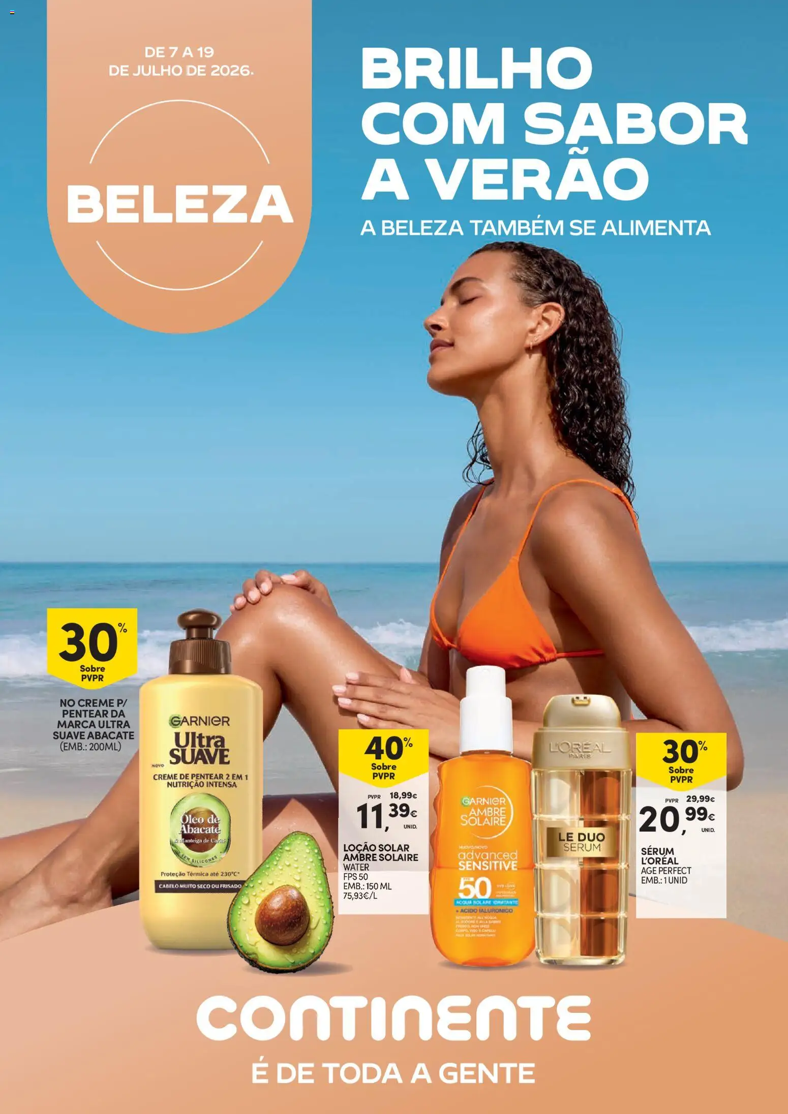 Continente Beleza Brilho com sabor a verão » de 07/07/2026 catalogue cover