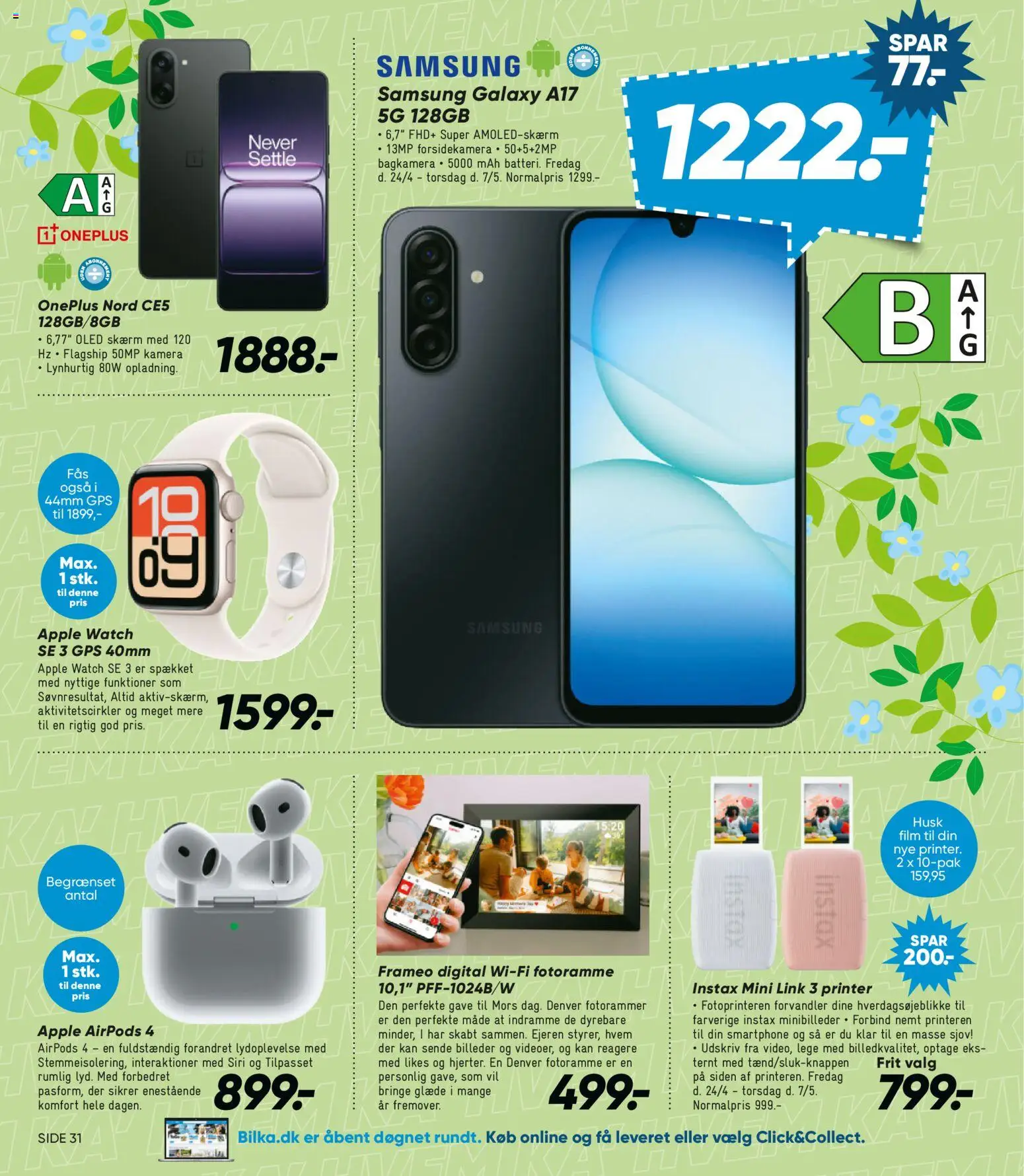 Bilka tilbudsavis – gyldig fra 24.04.2026 | Side: 29 | Produkter: Airpods, Smartphone, GPS, Søm