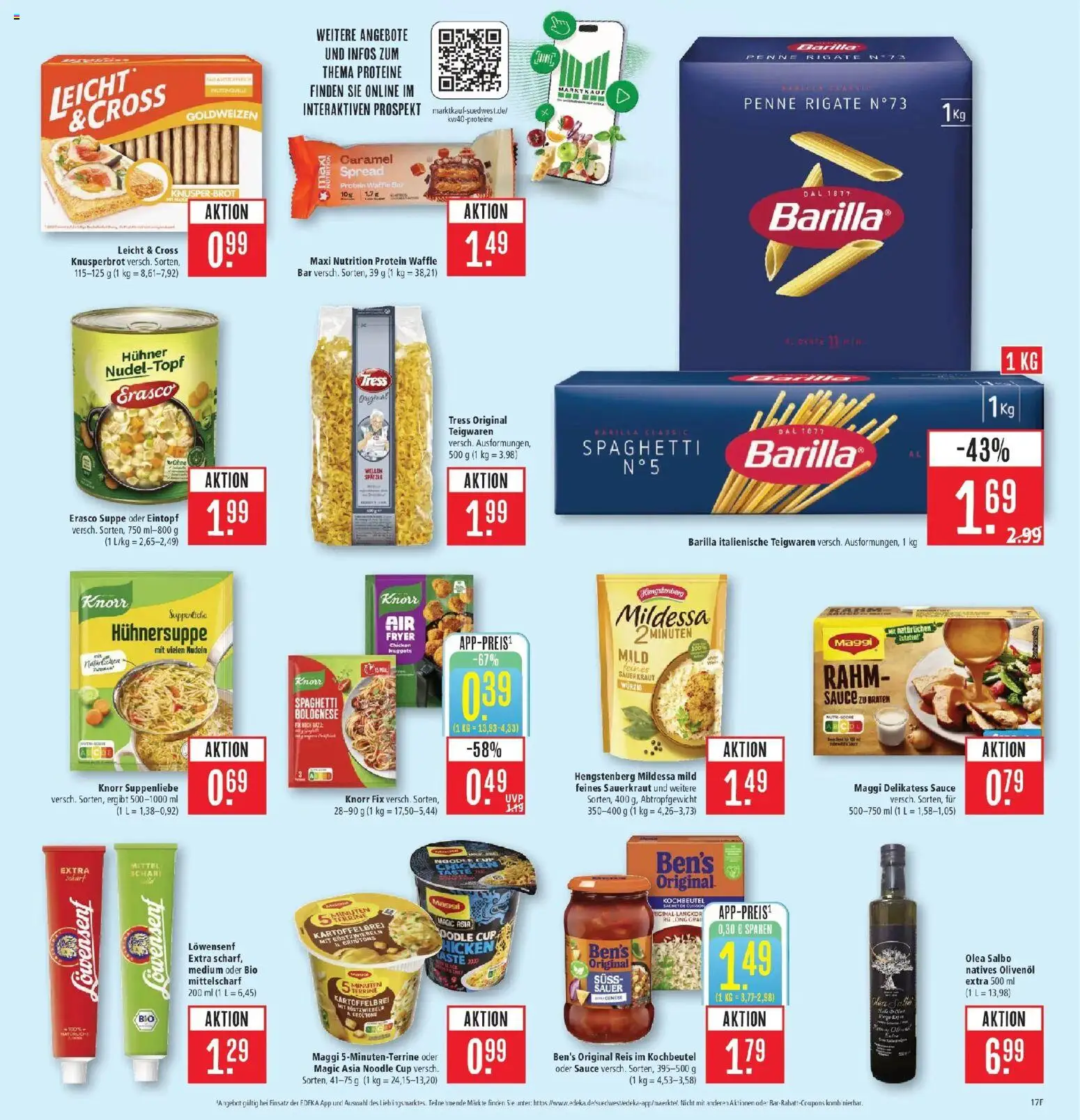 Marktkauf Prospekt Schorndorf (ab 28.09.2026) » Angebote online | Seite: 19 | Produkte: Knorr fix, Olivenol, Knorr, Reis