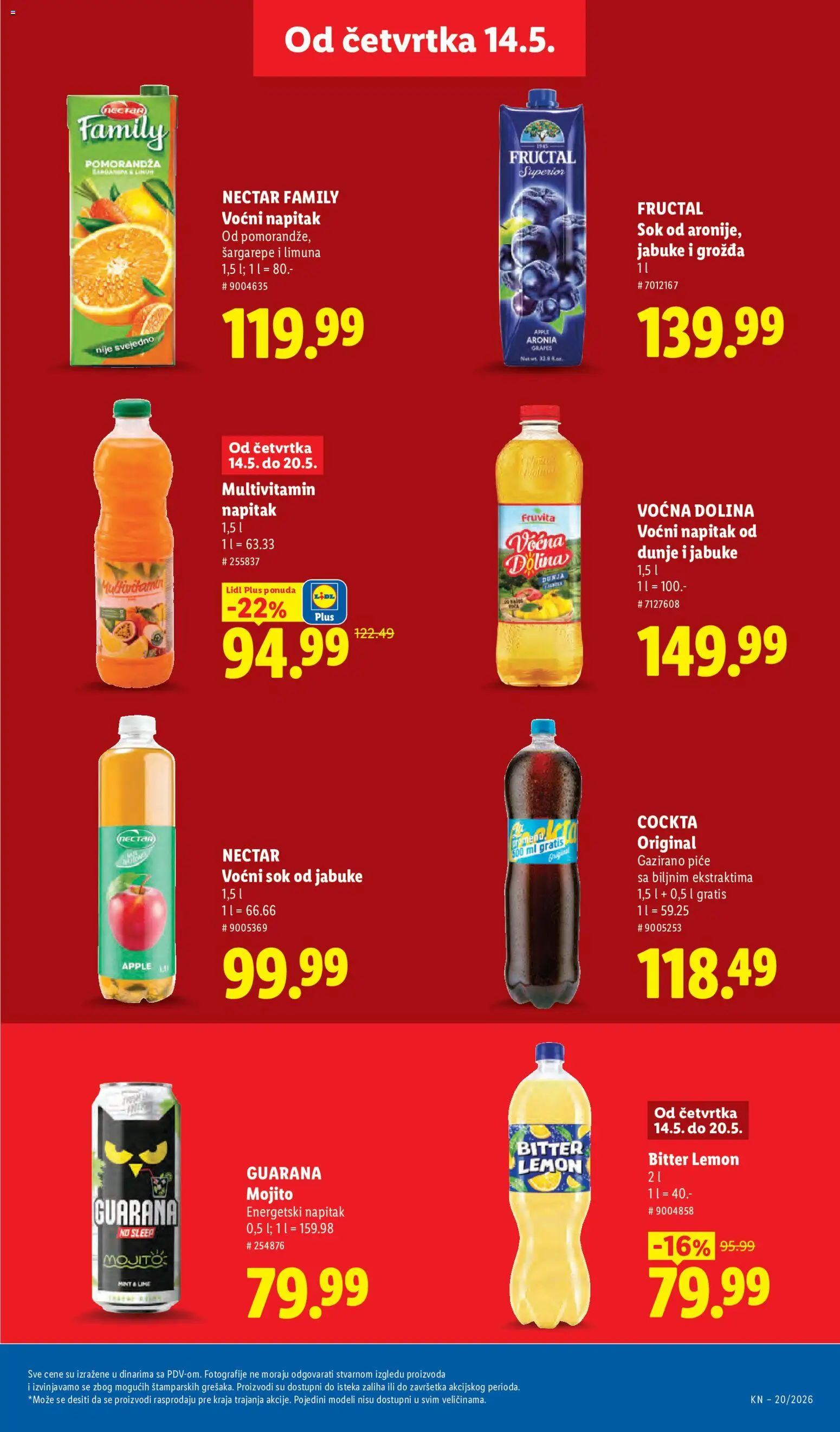 Lidl katalog - važi od 14.05.2026 | Strana: 29 | Proizvode: Pomorandza, Dunje, Sok, Jabuke