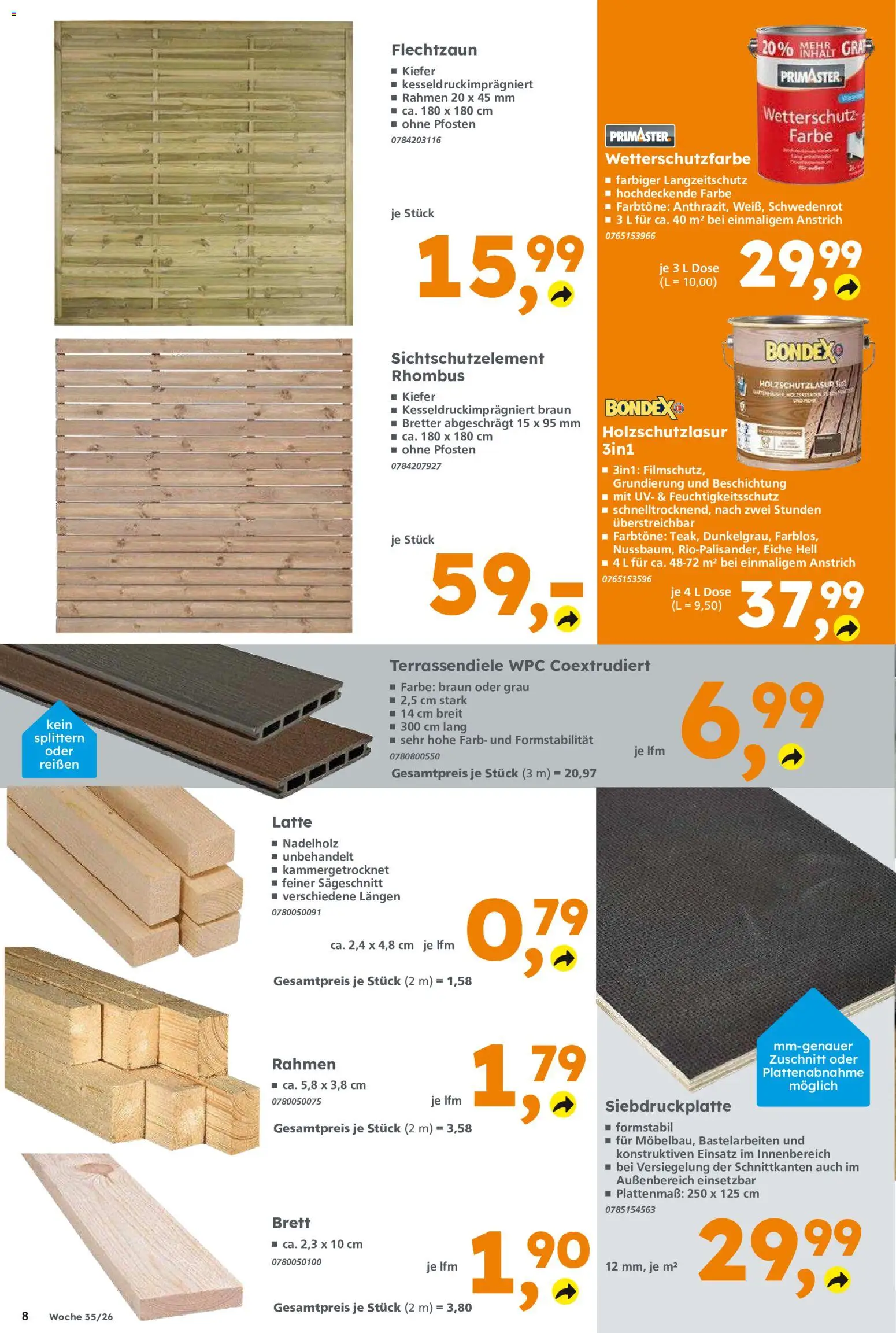 Globus Baumarkt Prospekt Schweinfurt – gültig ab 24.08.2026 | Seite: 8