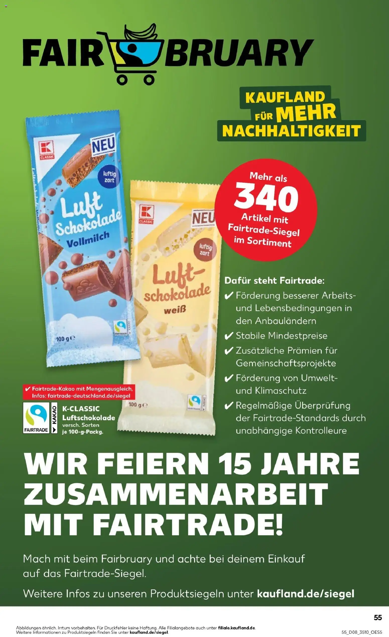 Kaufland prospekt Aue-Bad Schlema	 – gültig ab 19.02.2026 | Seite: 63 | Produkte: Schokolade