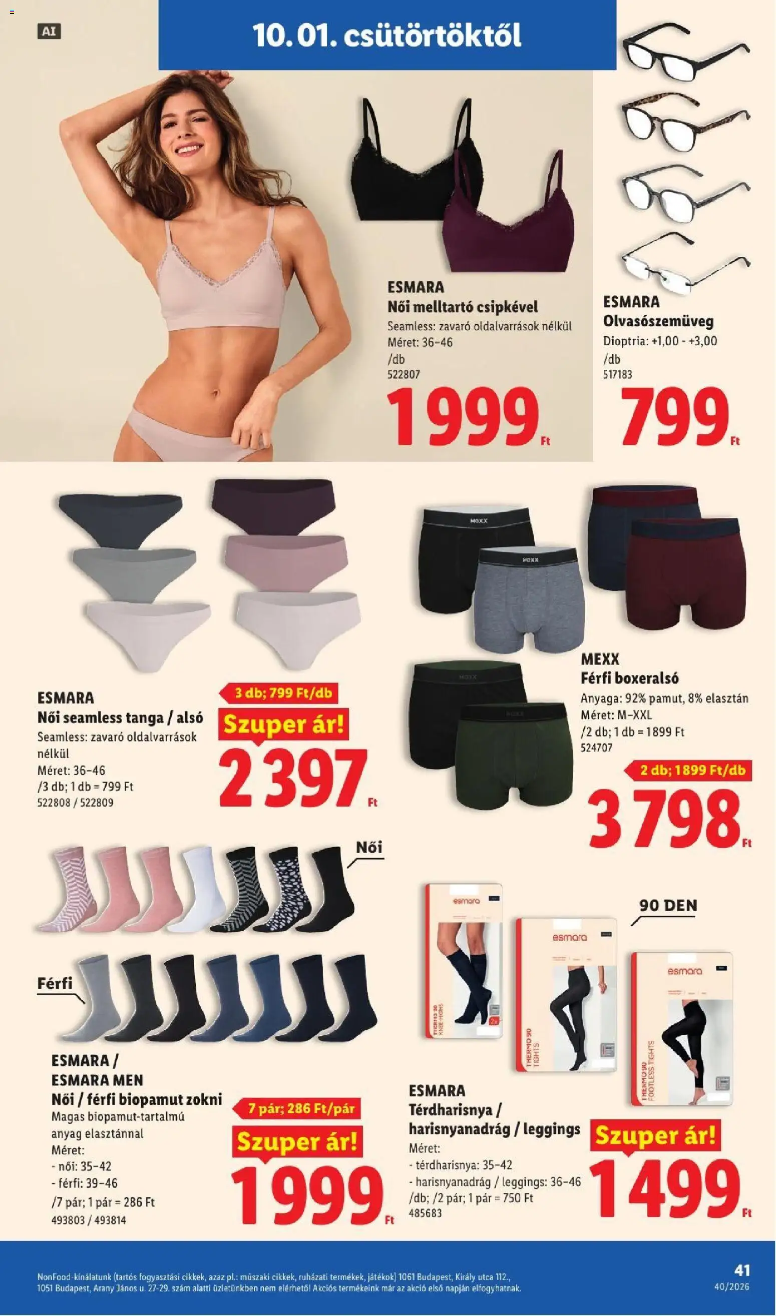 Lidl akciós ujság - amely érvényes a következő dátumtól: 2026.10.01. | Oldal: 41