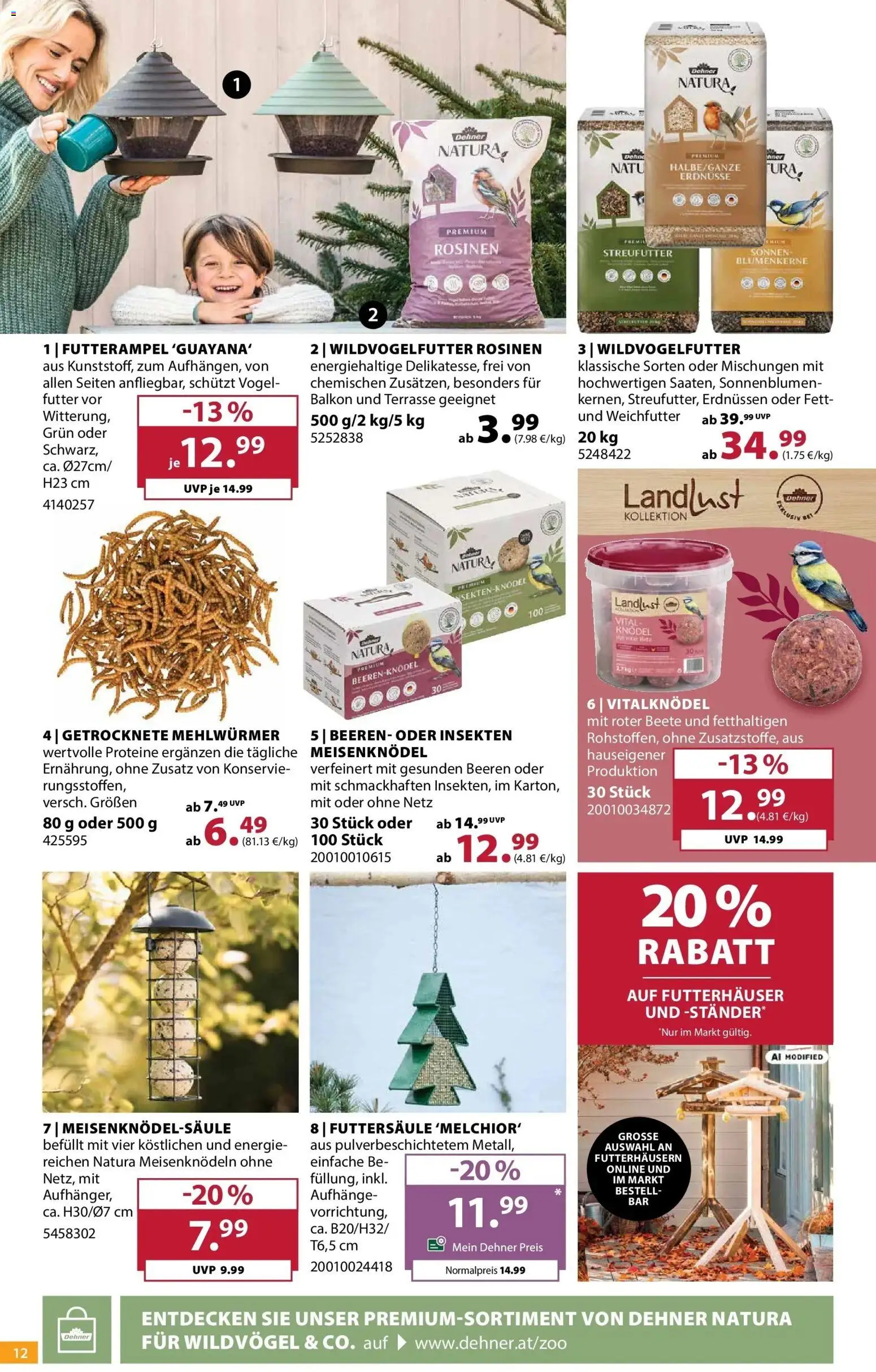 Dehner Garten & Zoo von 14.10.2026 - Aktuelle Angebote | Seite: 12 | Produkte: Rosinen, Erdnüsse