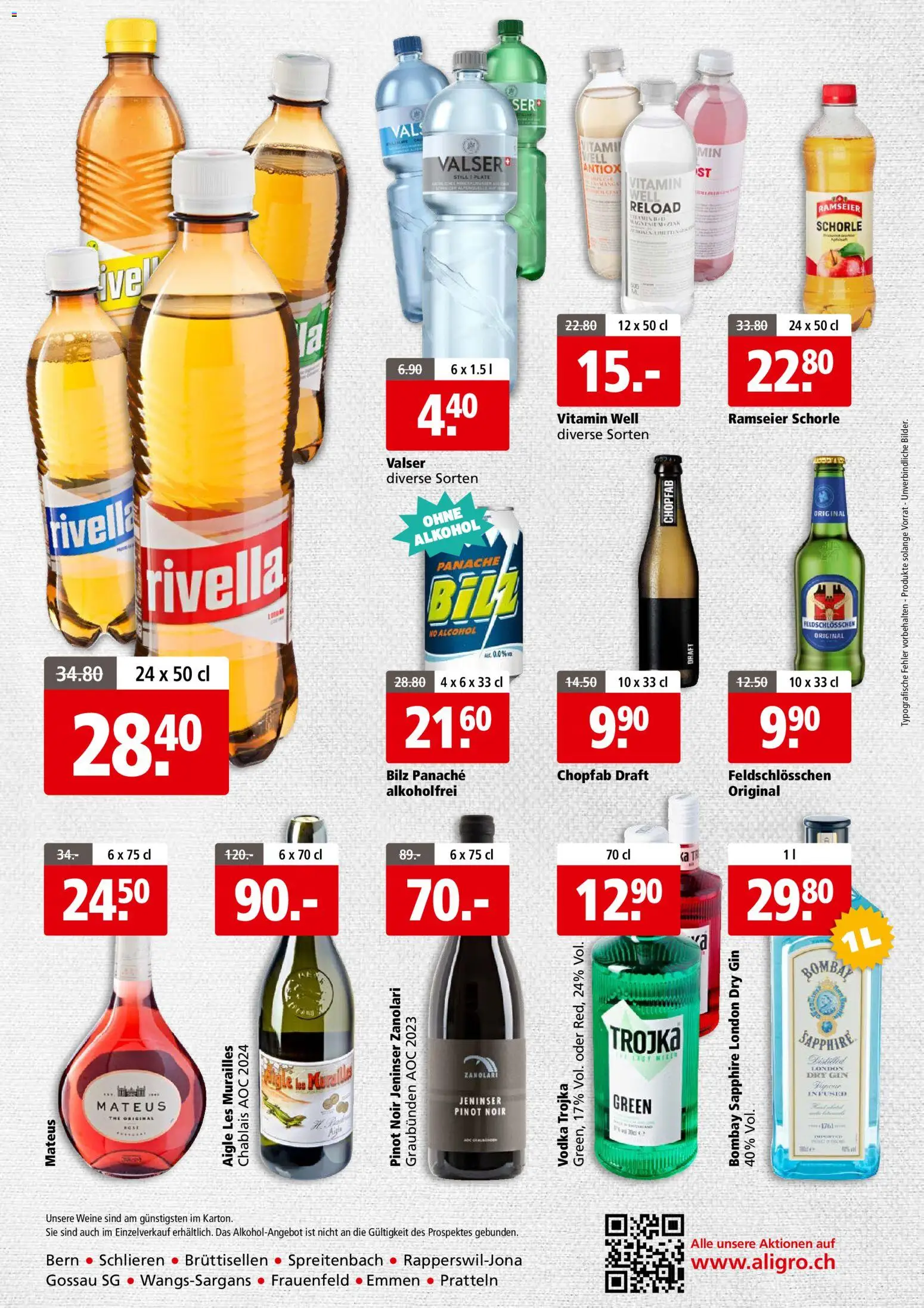 Aligro aktionen Business Schlieren, Gossau SG, Frauenfeld, Rapperswil-Jona, Sargans, Bern – gültig ab 24.08.2026 | Seite: 4