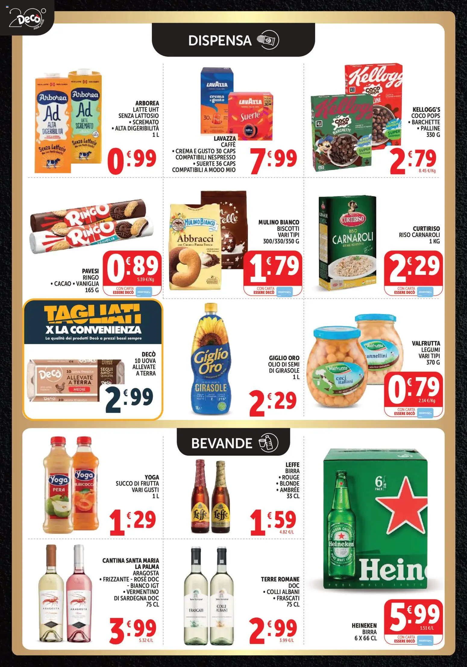 Volantino Decò del 13/10/2026 | Pagina: 8 | Prodotti: Legumi, Bevande, Olio, Heineken
