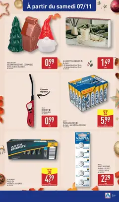 Aldi - Prévisualisation de ACTIV ENERGY PILES AA (LR6) ou AAA (LR03)., SUPER ALKALINE valide à partir de 03/11/2026 | Page: 41 | Produits: Decoration de noel, Home Creation, Allumettes, Piles