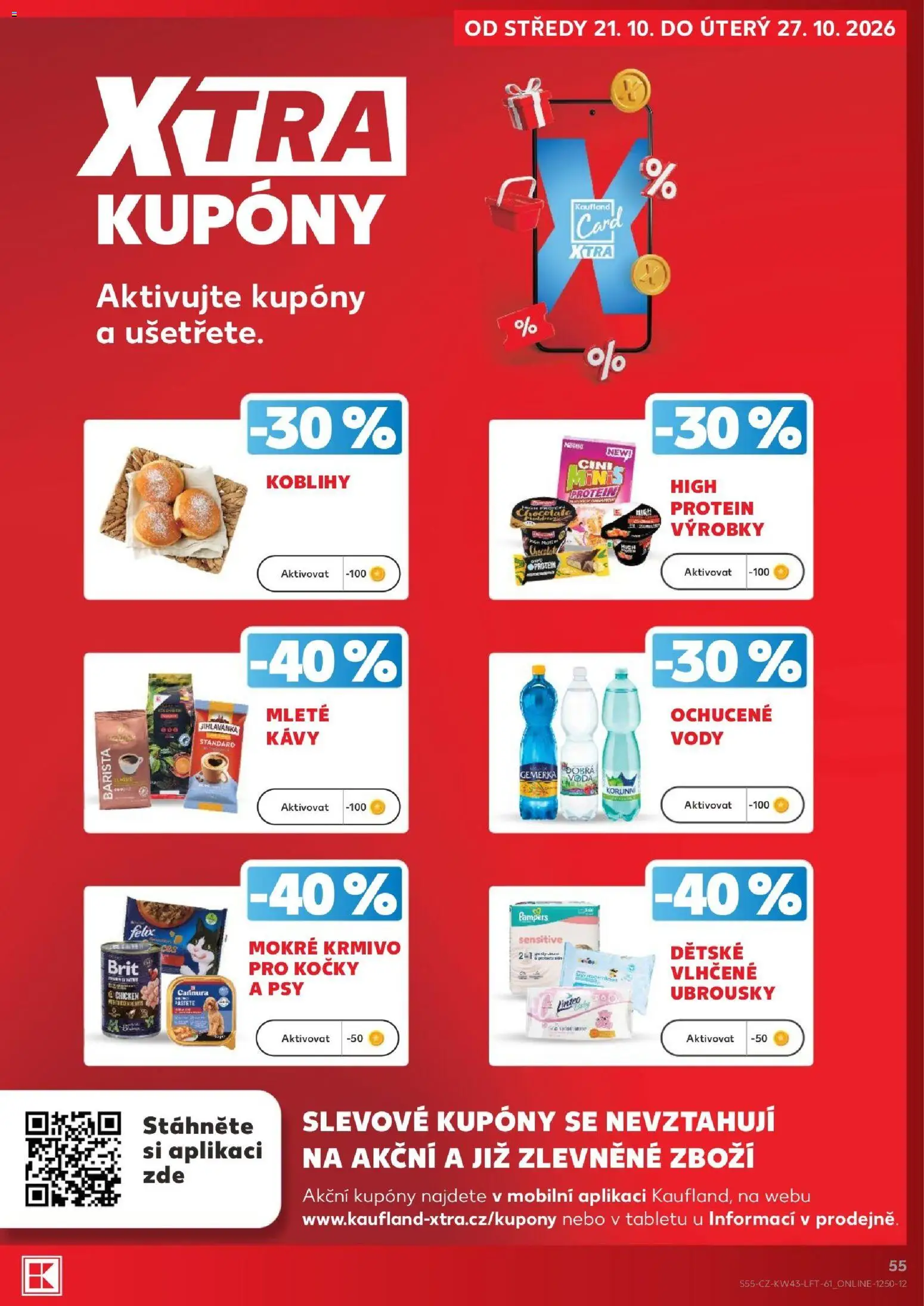 Kaufland leták - Praha 8 od 21.10.2026 | Strana: 55 | Produkty: Felix, Ubrousky, Jihlavanka, Protein