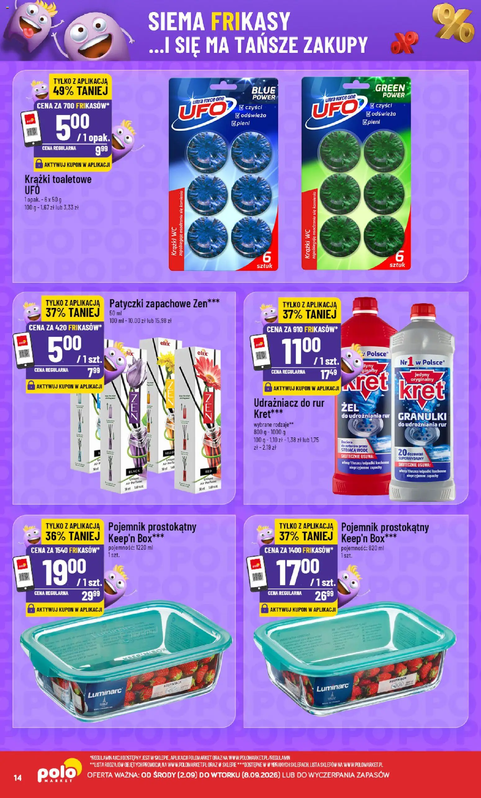 POLOmarket gazetka - Frikasowe Hity od 02.09.2026 | Strona: 14 | Produkty: Patyczki zapachowe
