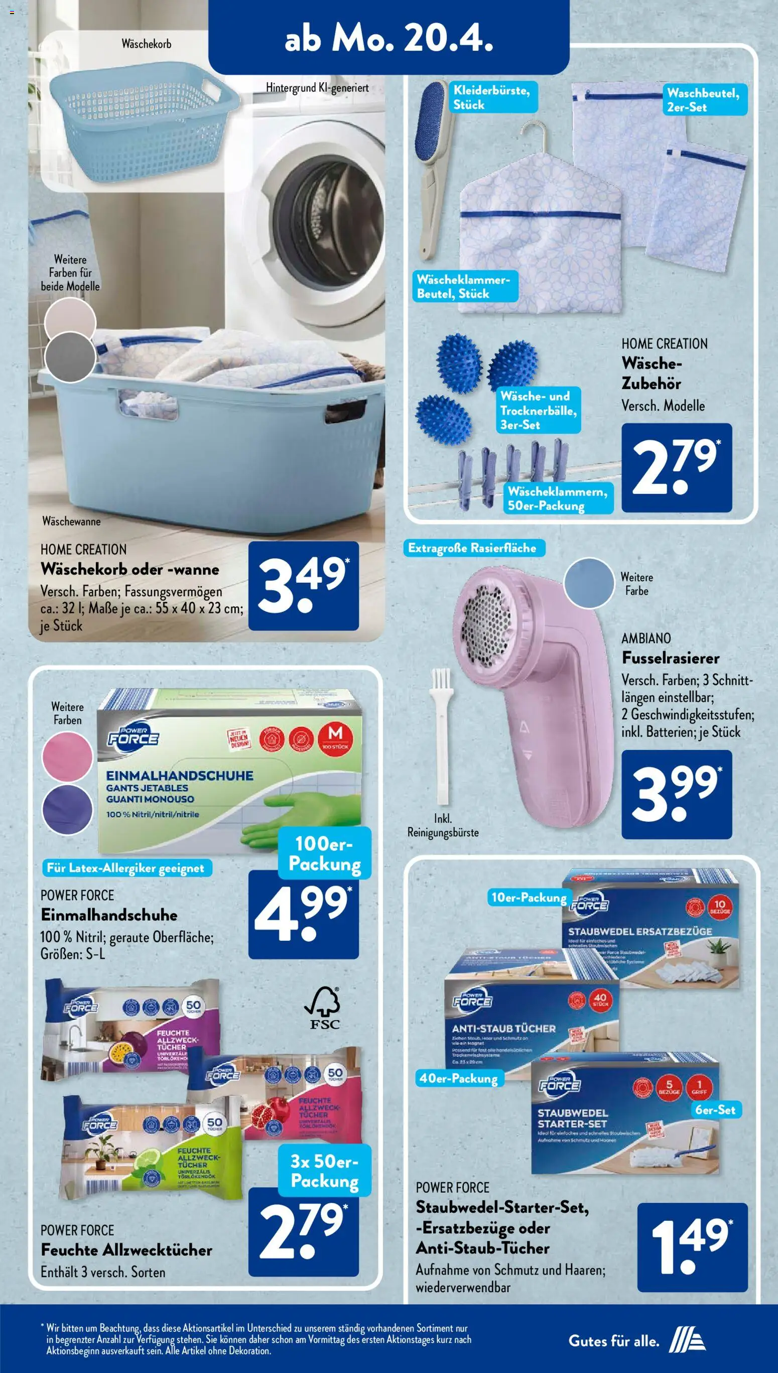 Aldi Süd Prospekt 	 – gültig ab 20.04.2026 | Seite: 3 | Produkte: Home creation