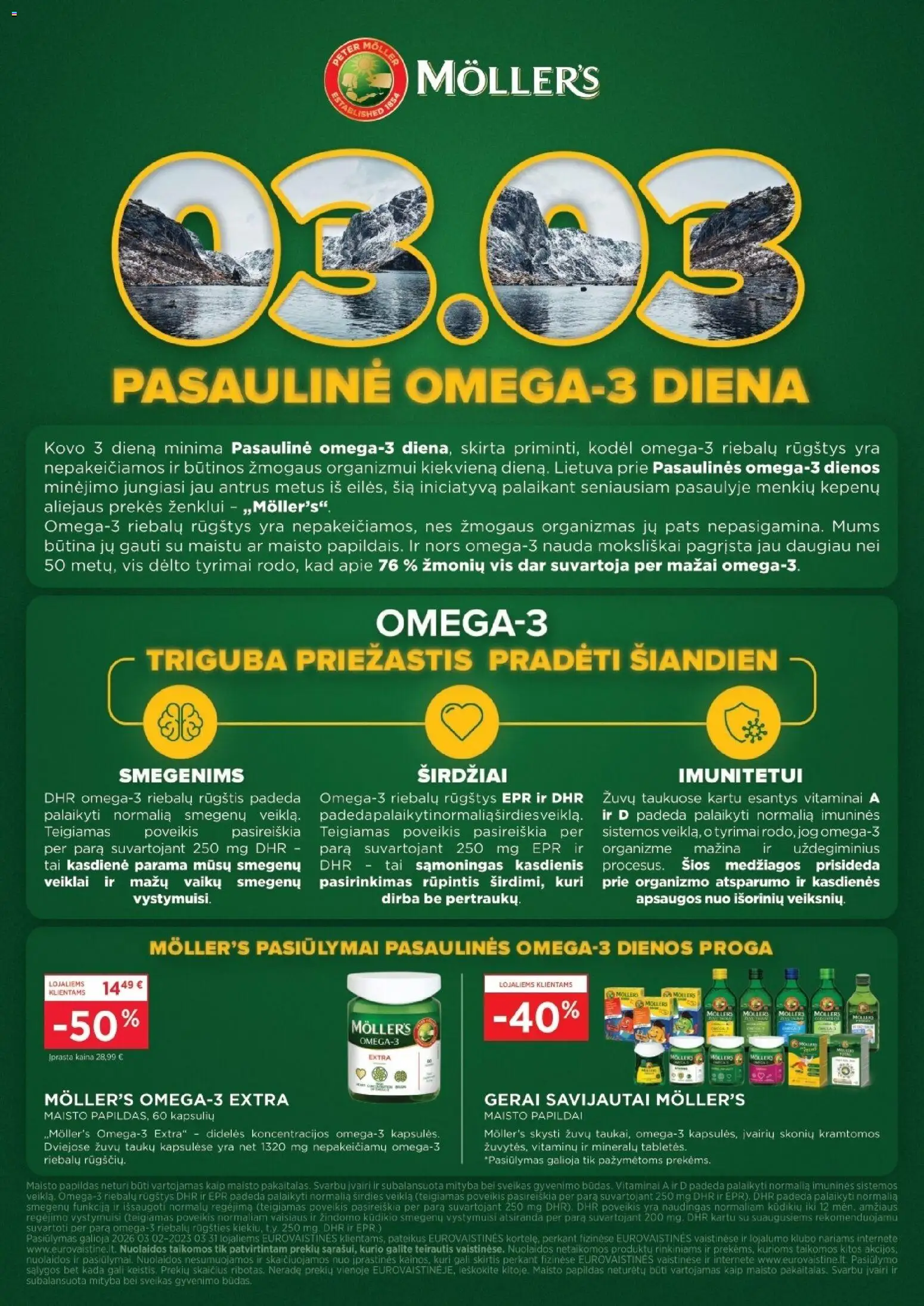 EUROVAISTINĖ akcijos nuo 2026.03.01 | Puslapis: 23