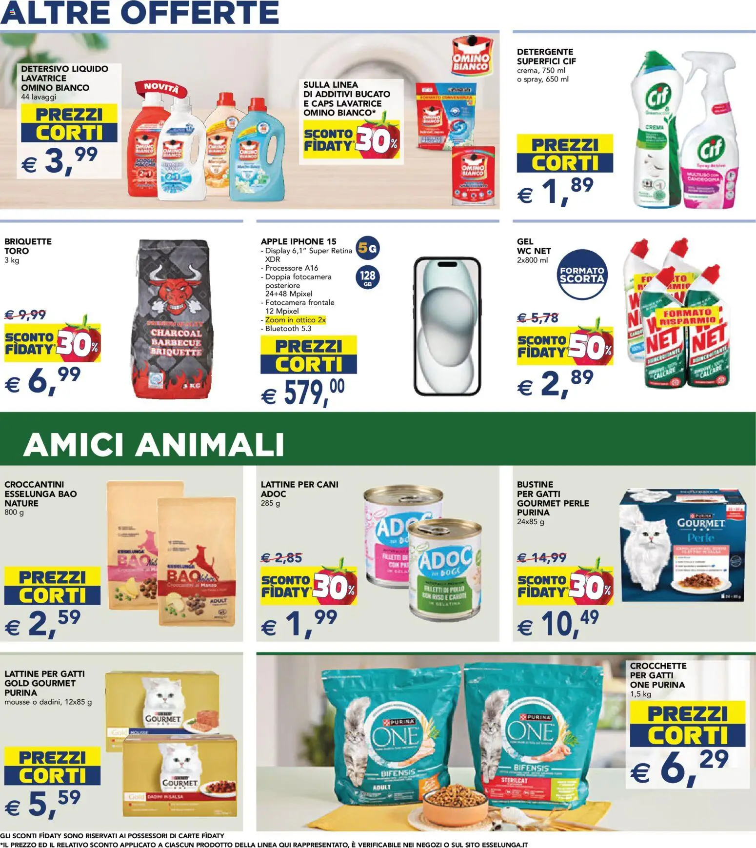 Volantino Esselunga S del 07.05.2026 | Pagina: 12 | Prodotti: Detergente, Carote, Crocchette, Lavatrice