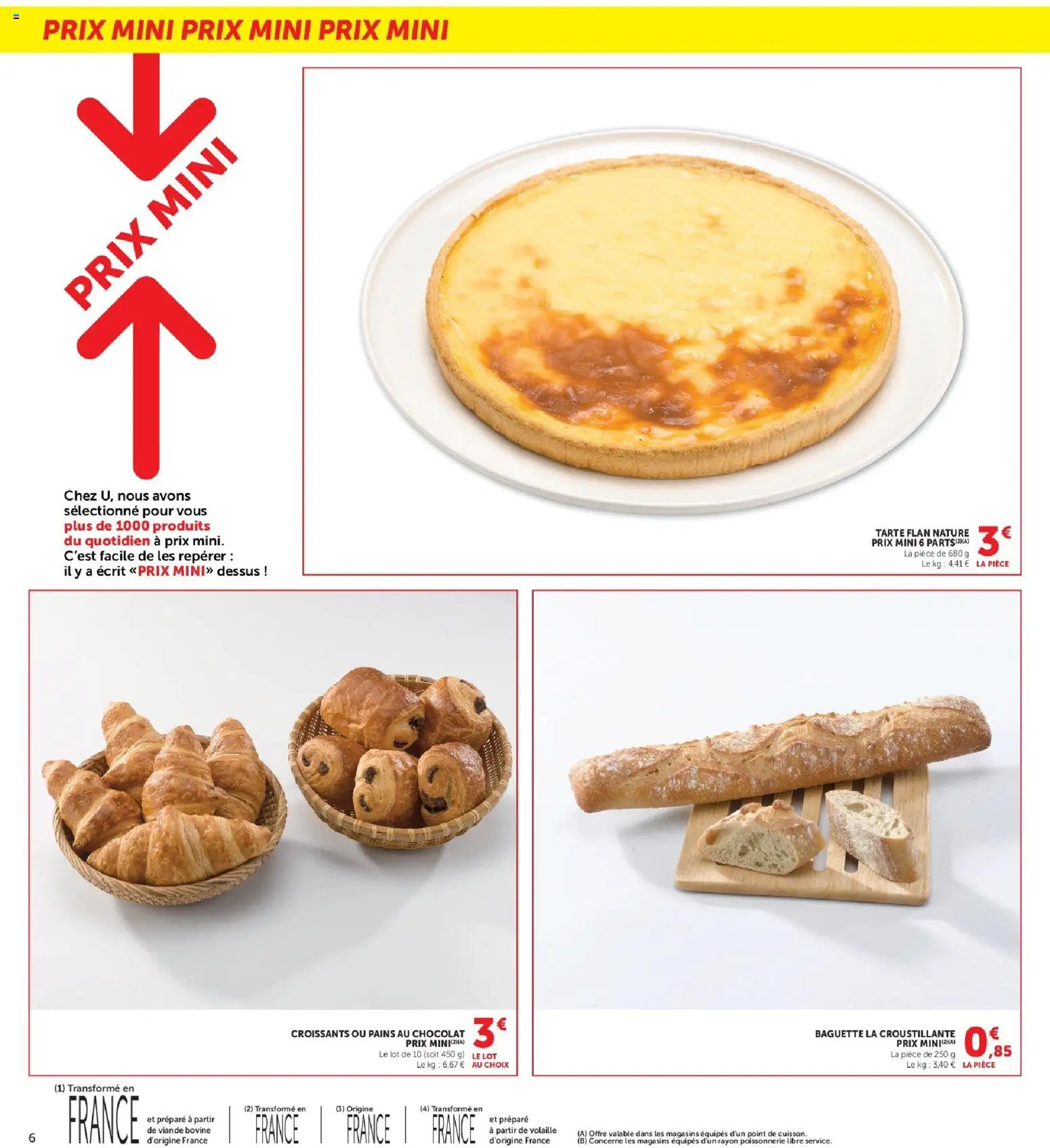 {H1} | Page: 6 | Produits: Baguette, Tarte, Viande, Viande bovine