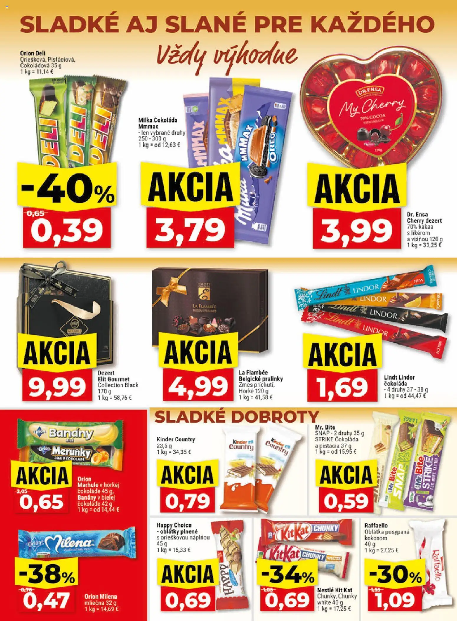 Nové Klas akcie – leták je platný od 15.06.2026 | Strana: 17 | Produkty: Banány, Lindt, Milka, Marhule