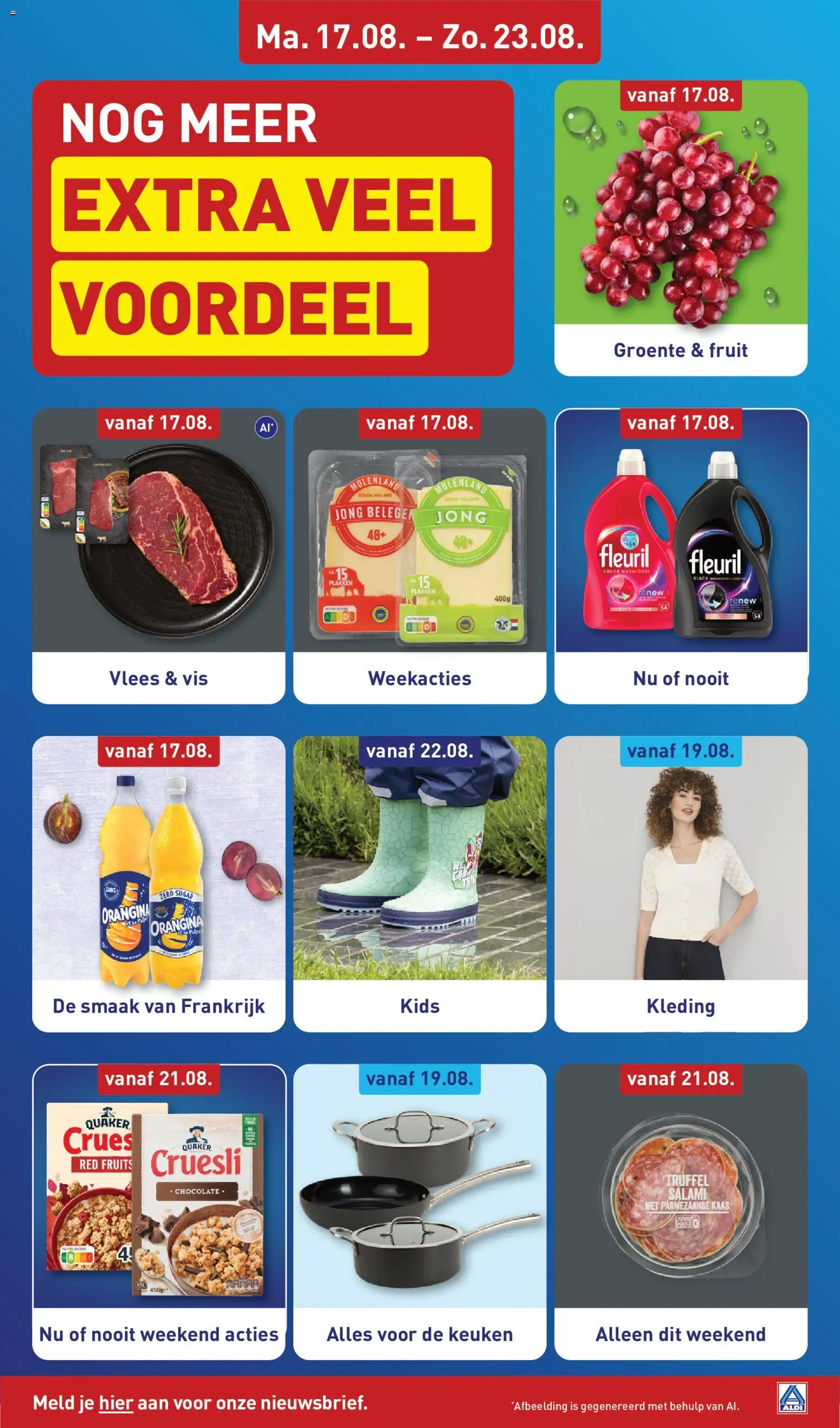 {H1} | Pagina: 3 | Producten: Pannen, Regenlaarzen, Kaas, Vlees
