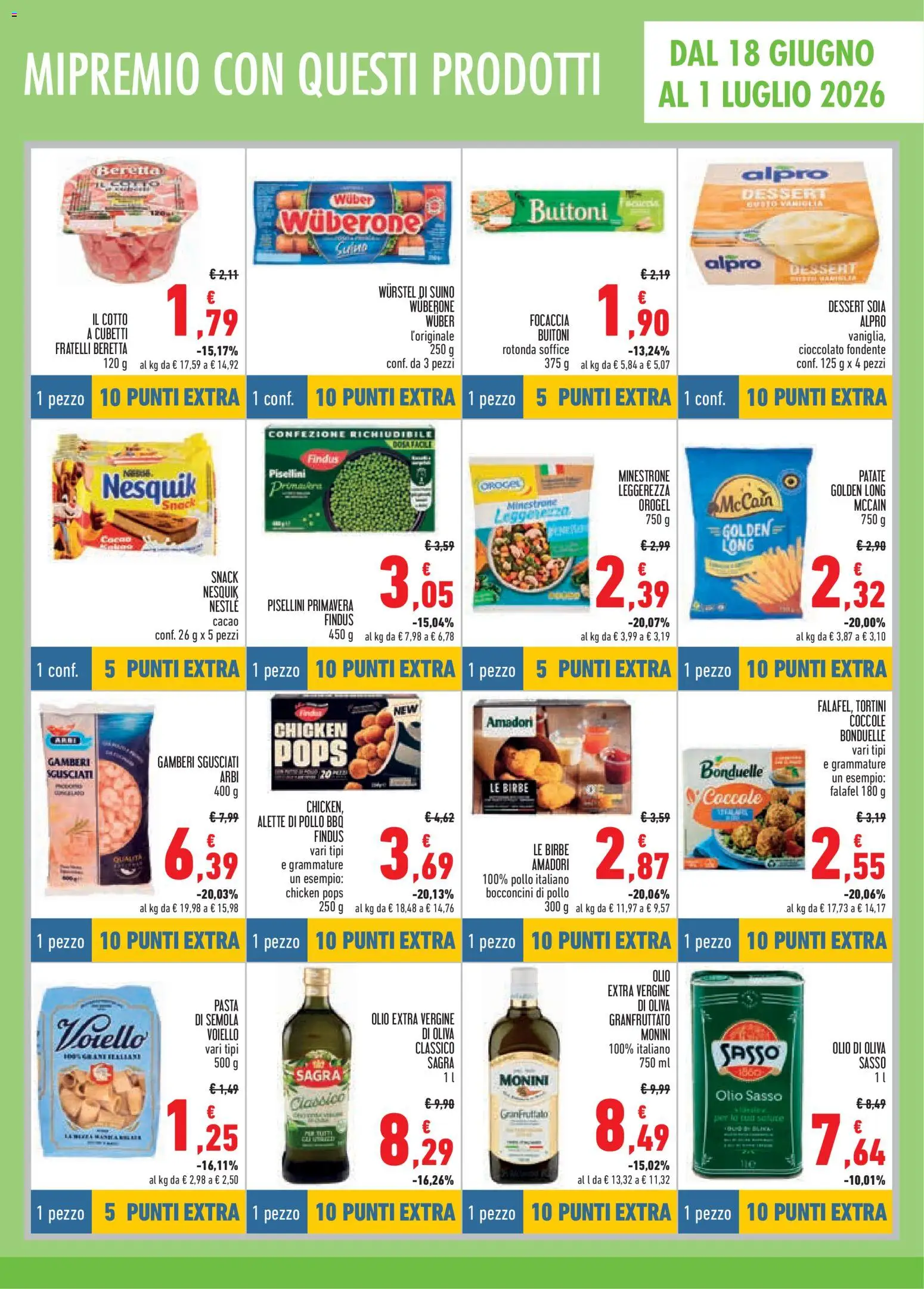 Volantino Conad del 18.06.2026 | Pagina: 5 | Prodotti: Cioccolato, Gamberi, Patate, Pasta