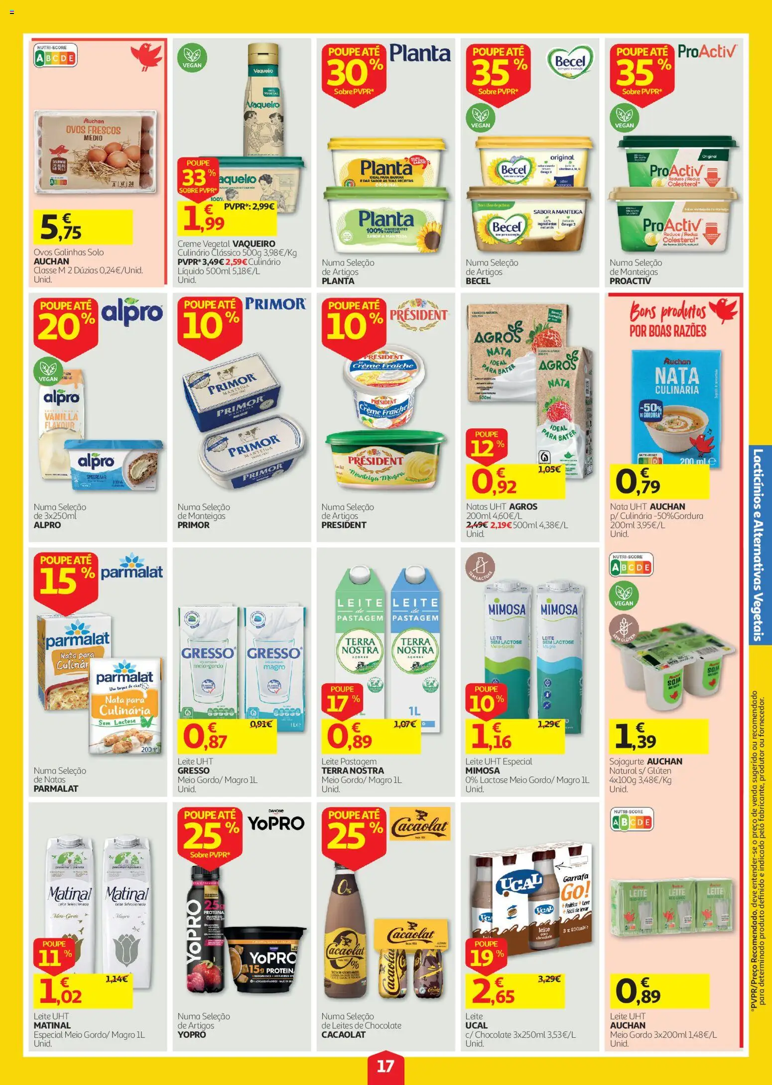 Auchan folheto │ válido de 20/08/2026 | Página: 17 | Produtos: Ingredientes, Ómega, Leite 3, Leite