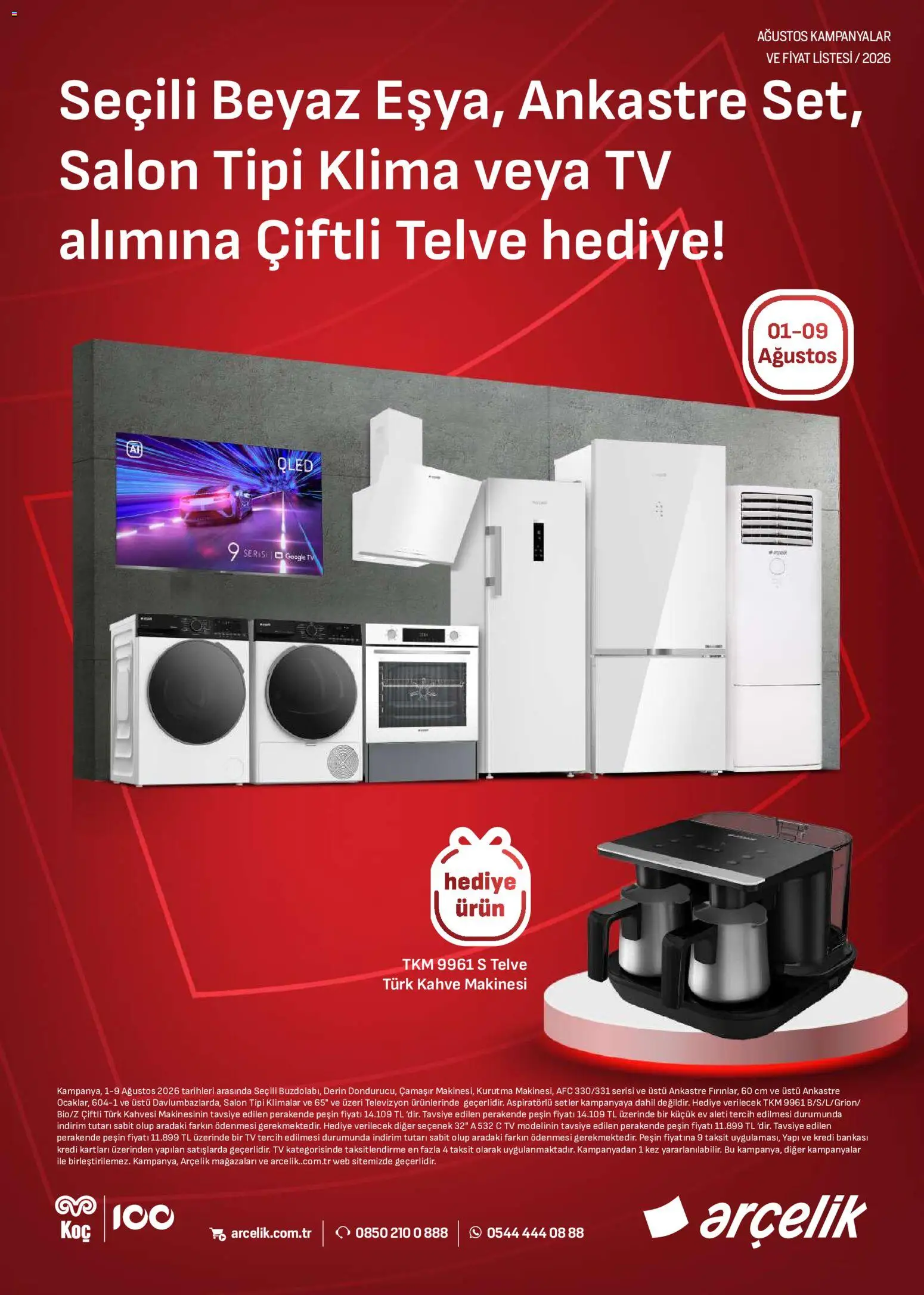 Arçelik Katalog - 01 Ağustos 2026 tarihinden itibaren geçerlidir | Sayfa: 2