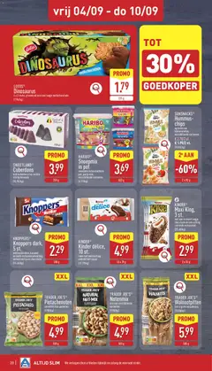 KINDER® Maxi King, 3 st., met een krokant laagje chocolade en een vulling van melk en karamel - Voorbeeld van een folder van Aldi, geldig van 31/08/2026 | Pagina: 20 | Producten: Chips, Cacao, Cake, Melk