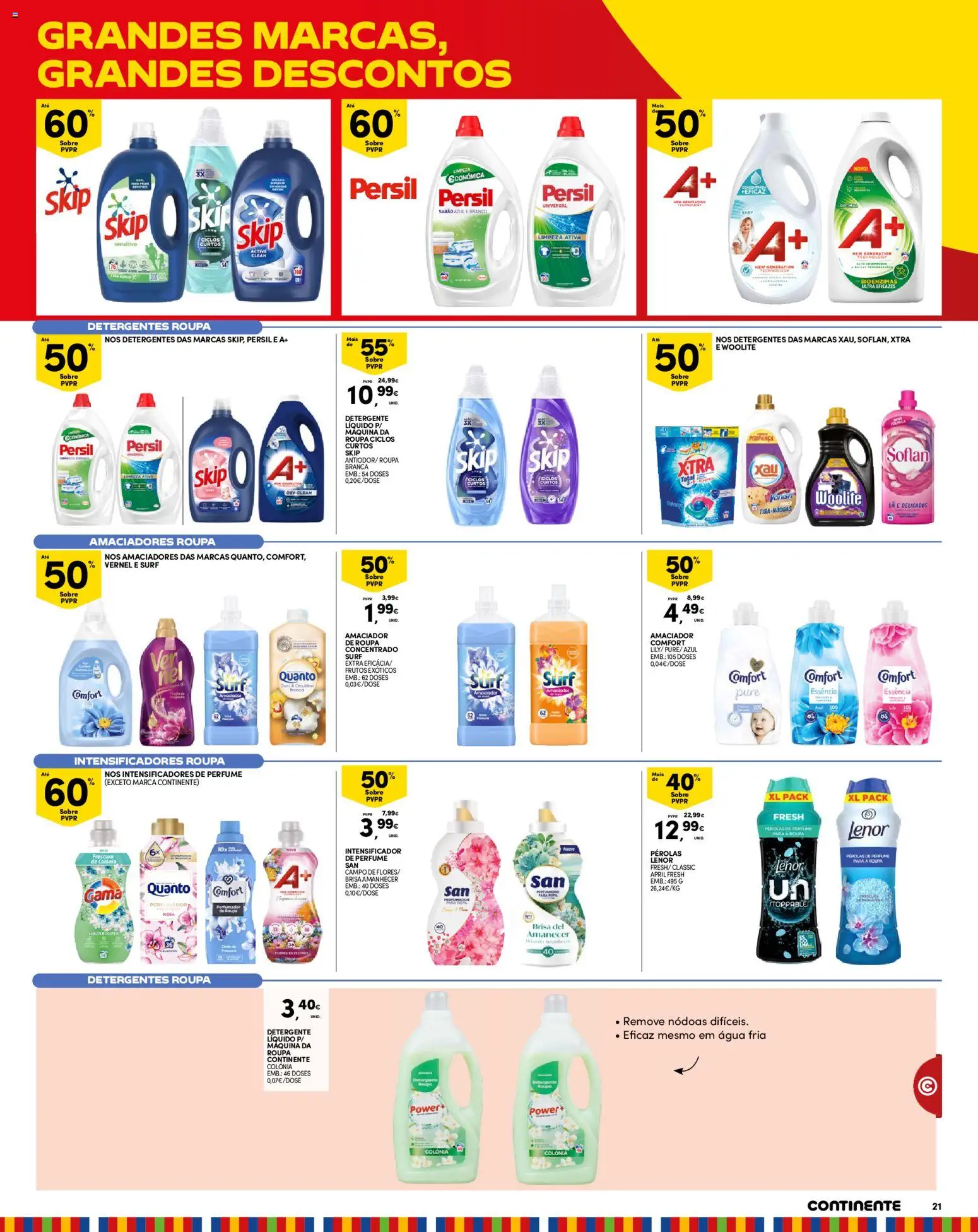 Continente Madeira │ válido de 11/08/2026 | Página: 21 | Produtos: Agua, Perfume, Amaciador de roupa, Persil