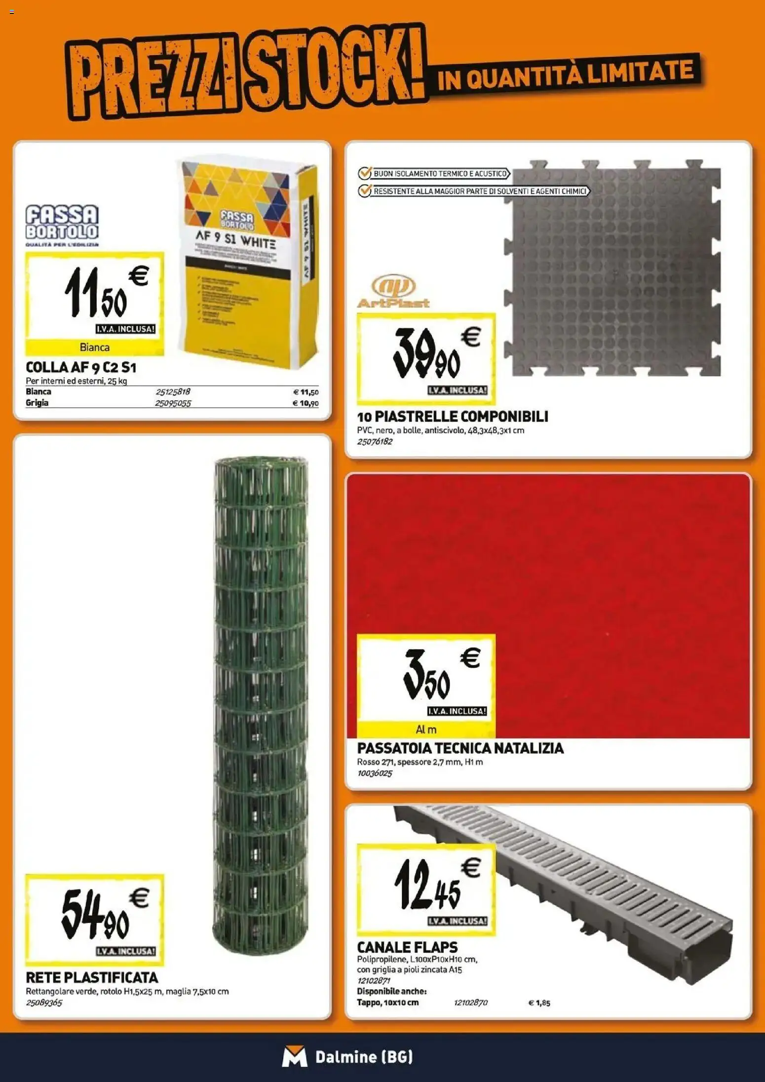Volantino TECNOMAT del 29/10/2026 | Pagina: 15 | Prodotti: Piastrelle, Colla, Griglia